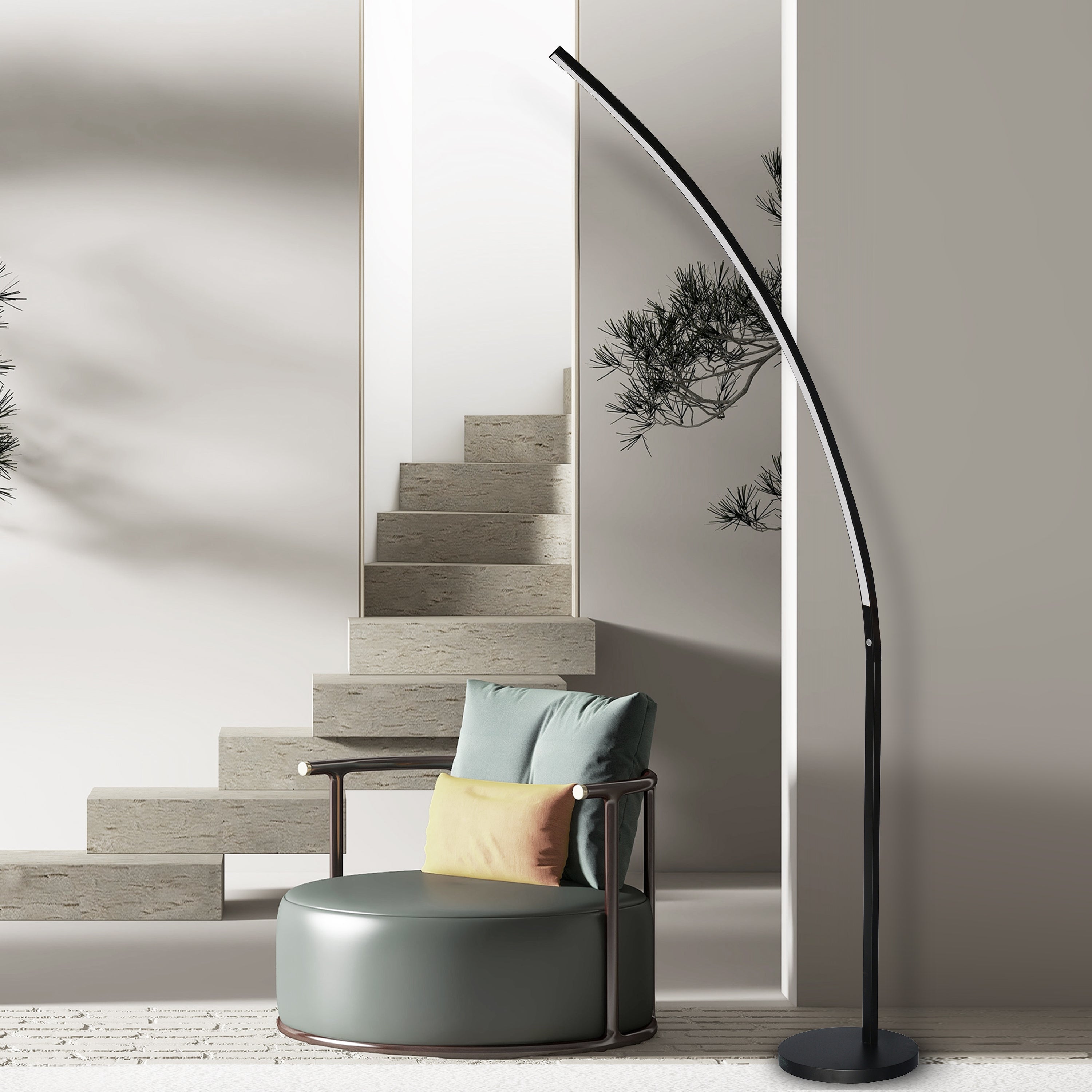 Dainolite Modern - 412LEDF-MB - 22W LED Floor Lamp Matte Black Finish - Black