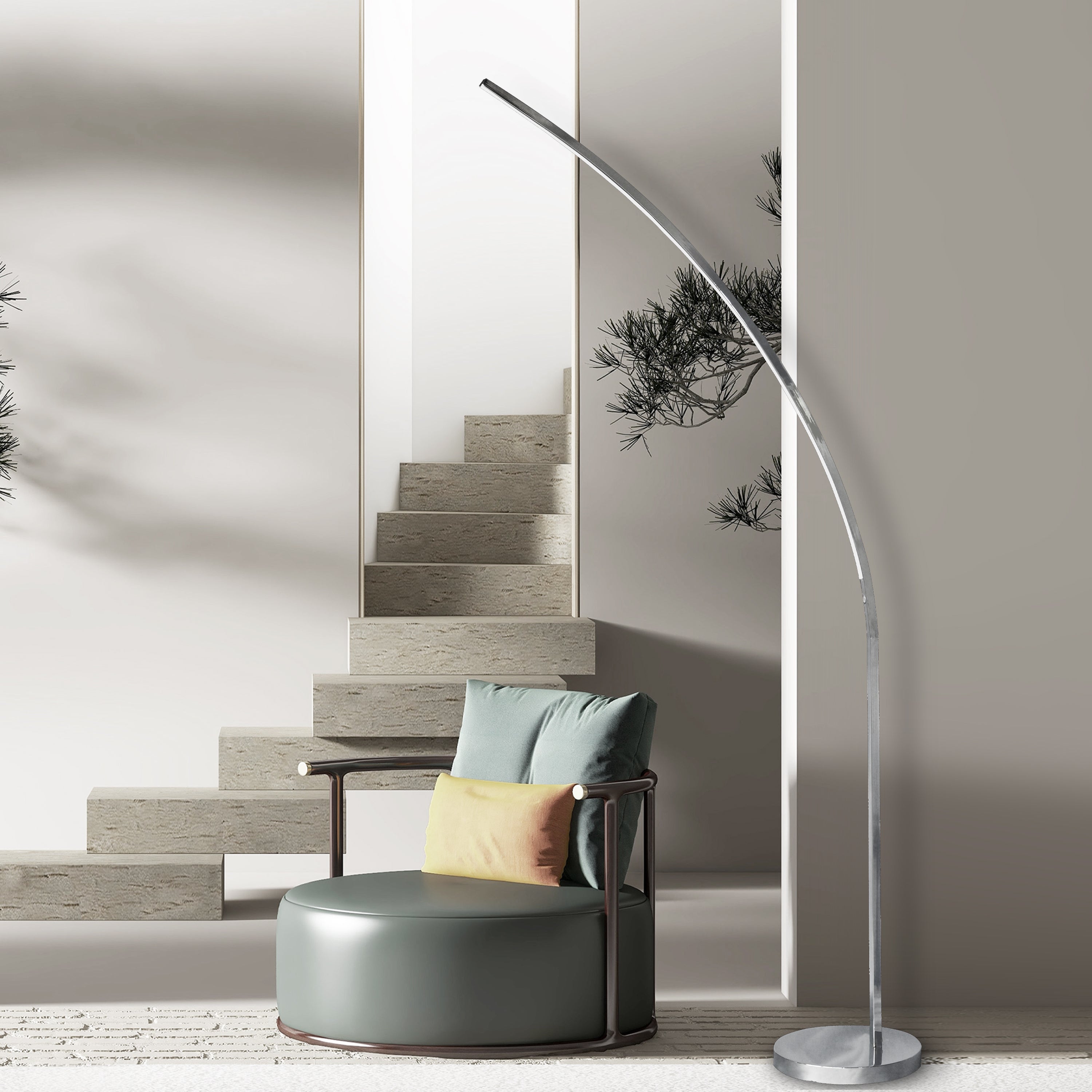 Dainolite Modern - 412LEDF-PC - 22W LED Floor Lamp Polished Chrome Finish - Polished Chrome