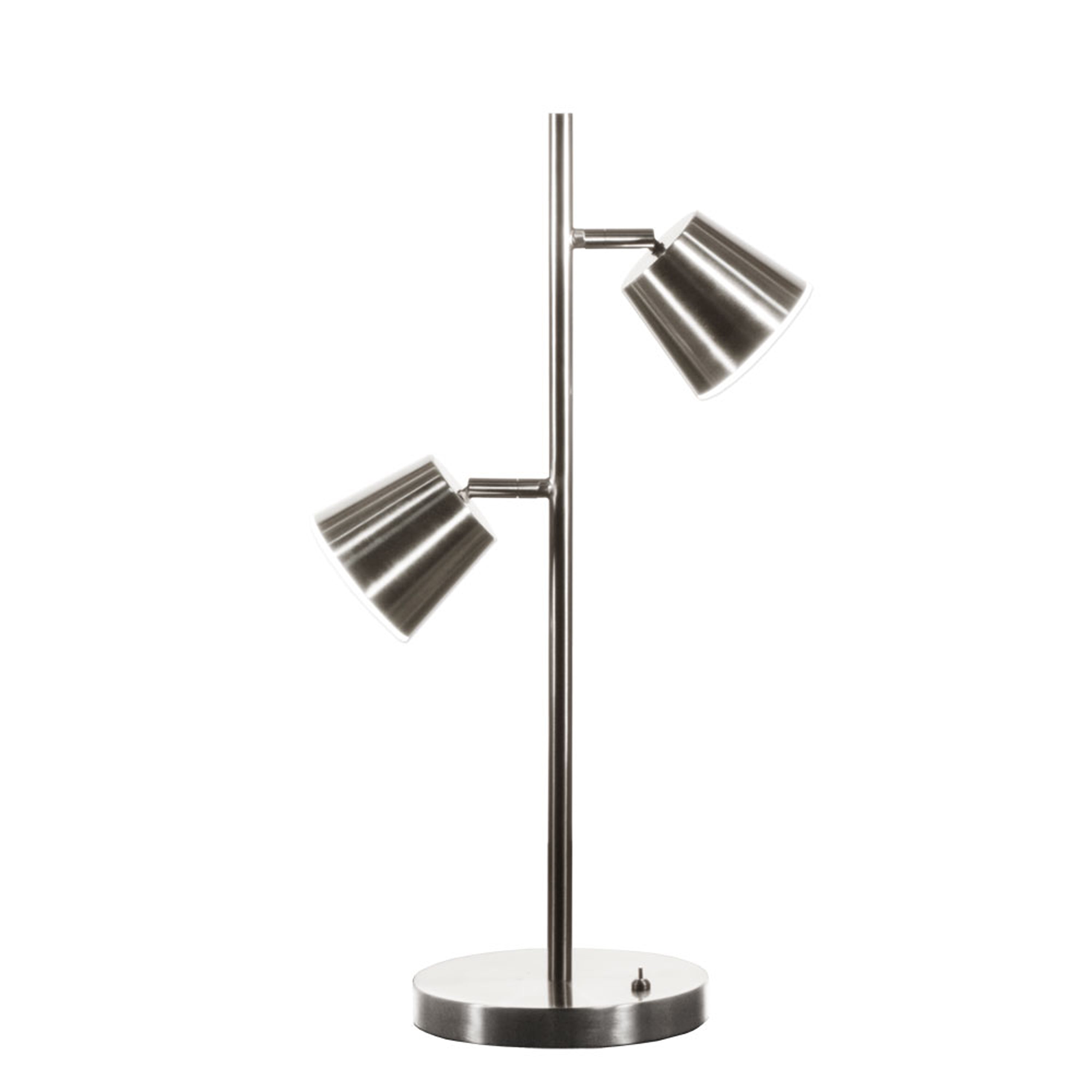 Dainolite Modern - 624LEDT-SC - 2 Light LED Table Lamp, Satin Chrome Finish - Satin Chrome