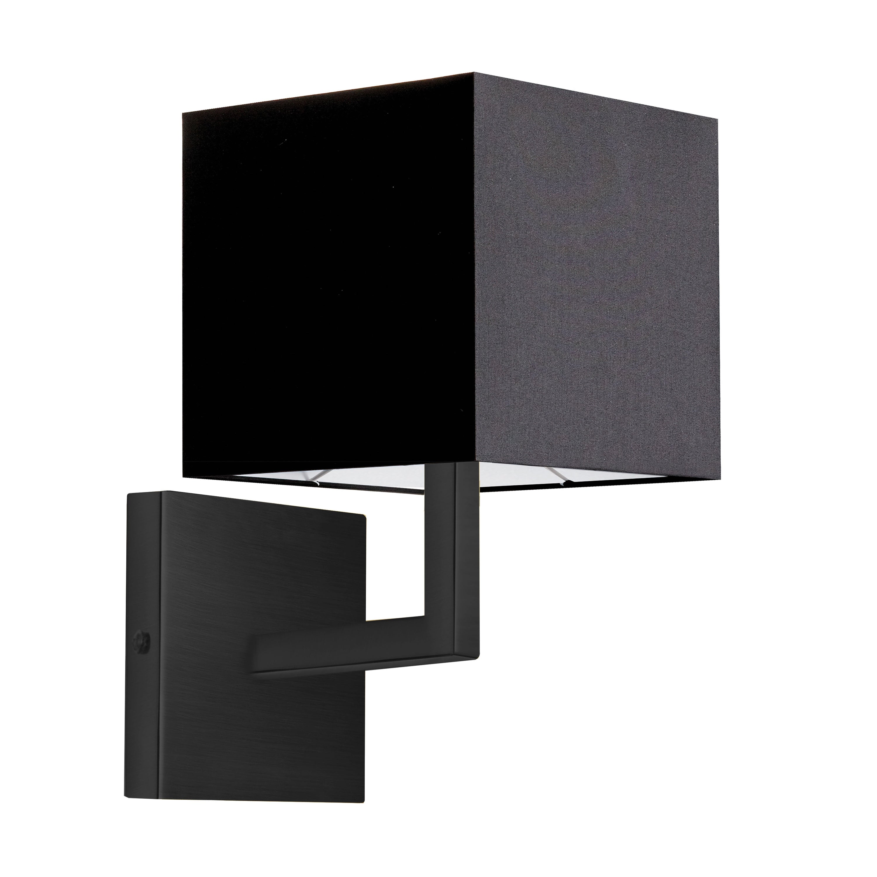 Dainolite Lucas - 77-1W-MB-BK - 1 Light Matte Black Wall Sconce w/ Black Shade - Black