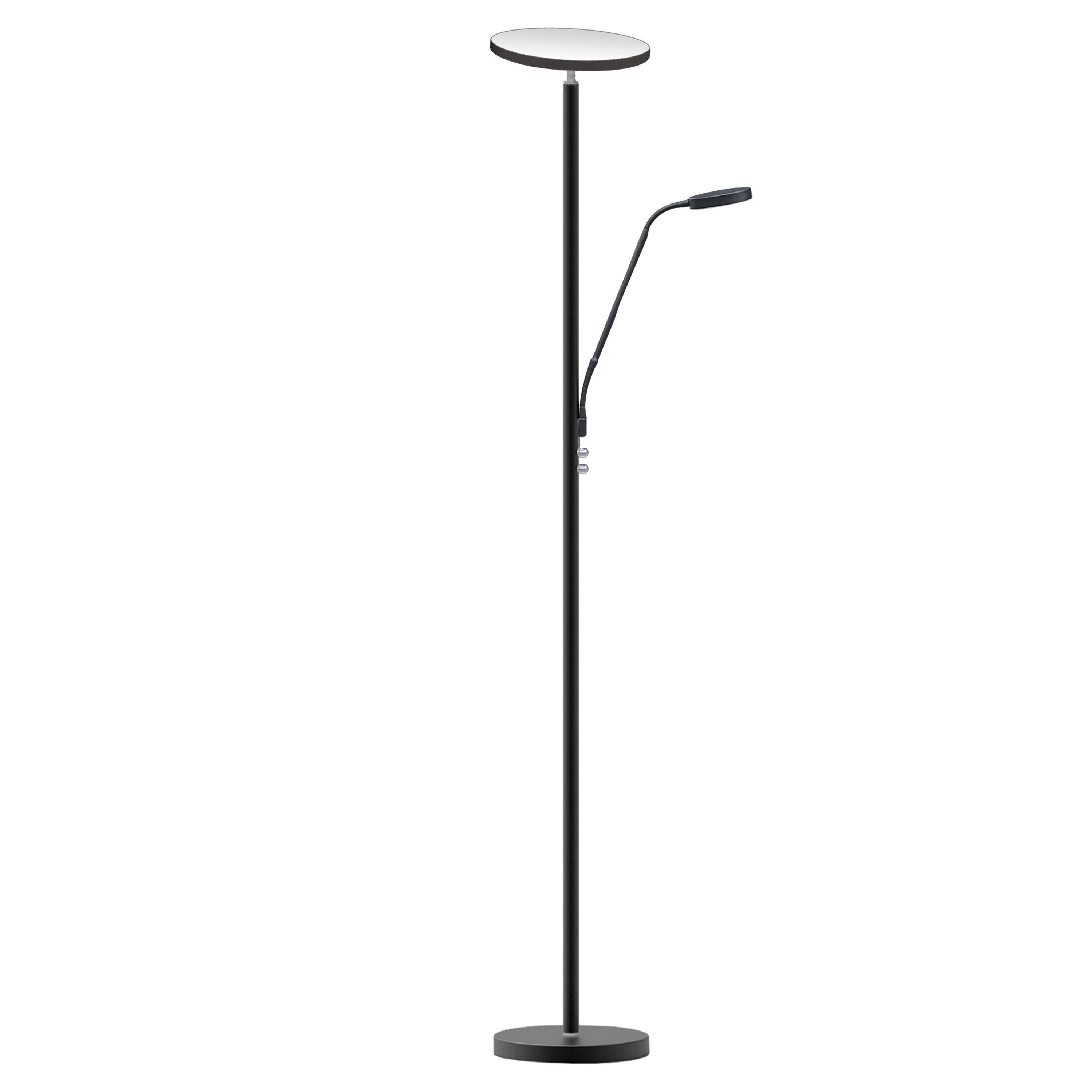 Dainolite Modern - 801LEDF-SB - Mother and Son LED Floor Lamp, Sandy Black Finish - Sandy Black