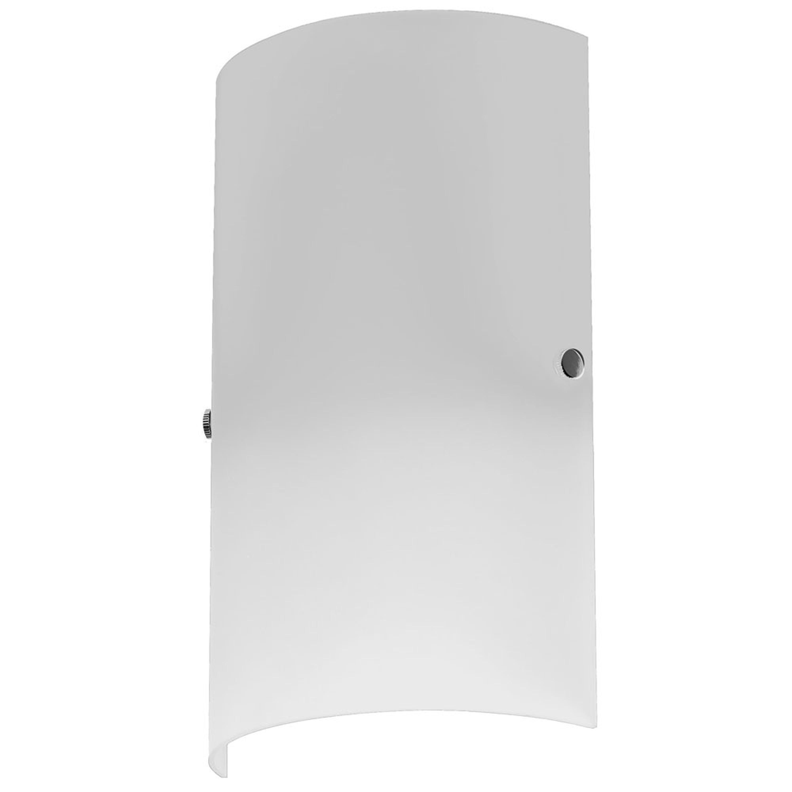 Dainolite Modern - 83204W-WH - 1 Light Wall Sconce, Satin Chrome Accents, White Frosted Glass - White