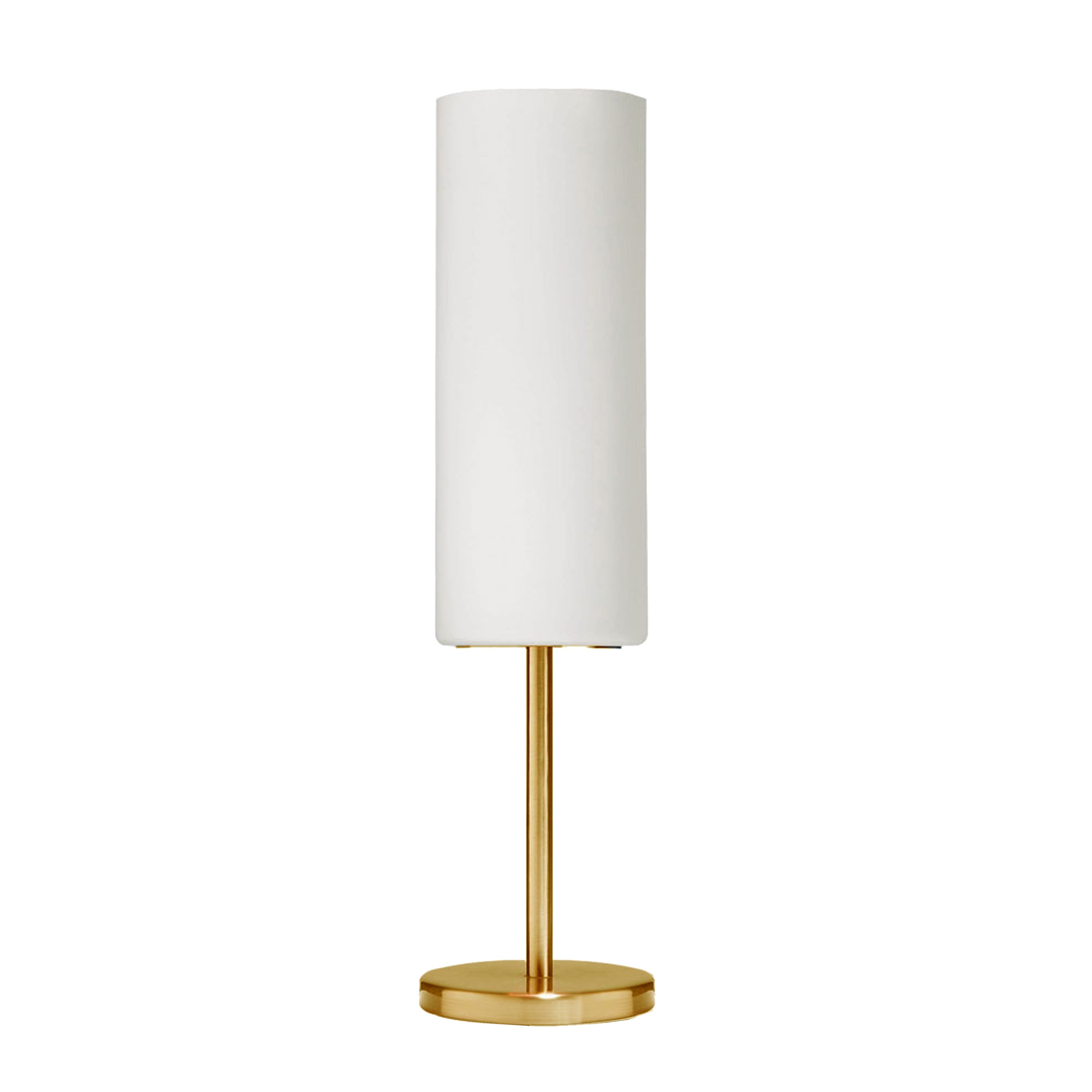 Dainolite Paza - 83205-AGB-WH - 1 Light Table Lamp, Aged Brass with White Glass - White