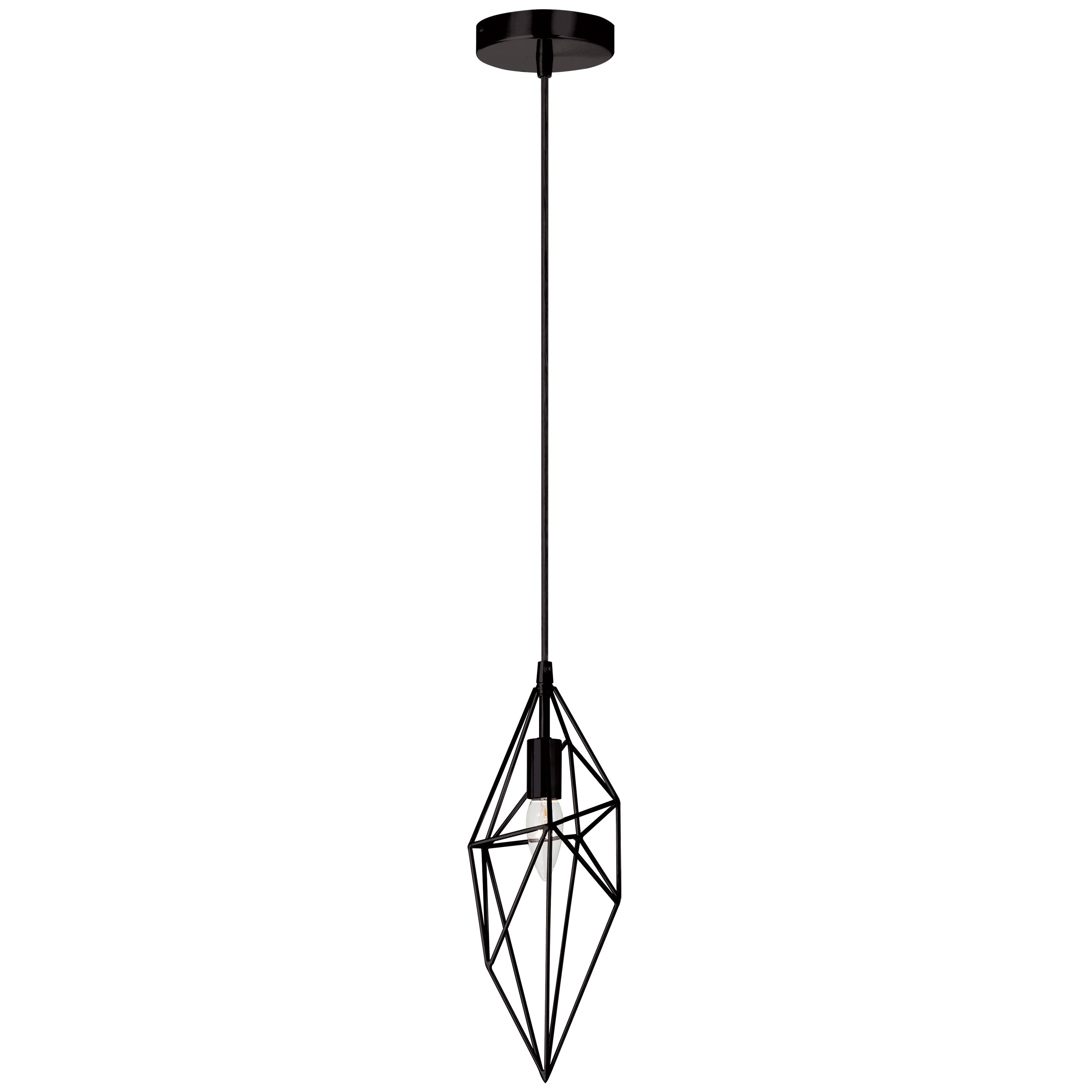 Dainolite Contemporary - 918-1P-BK - 1 Light Pendant, Black Finish - Black