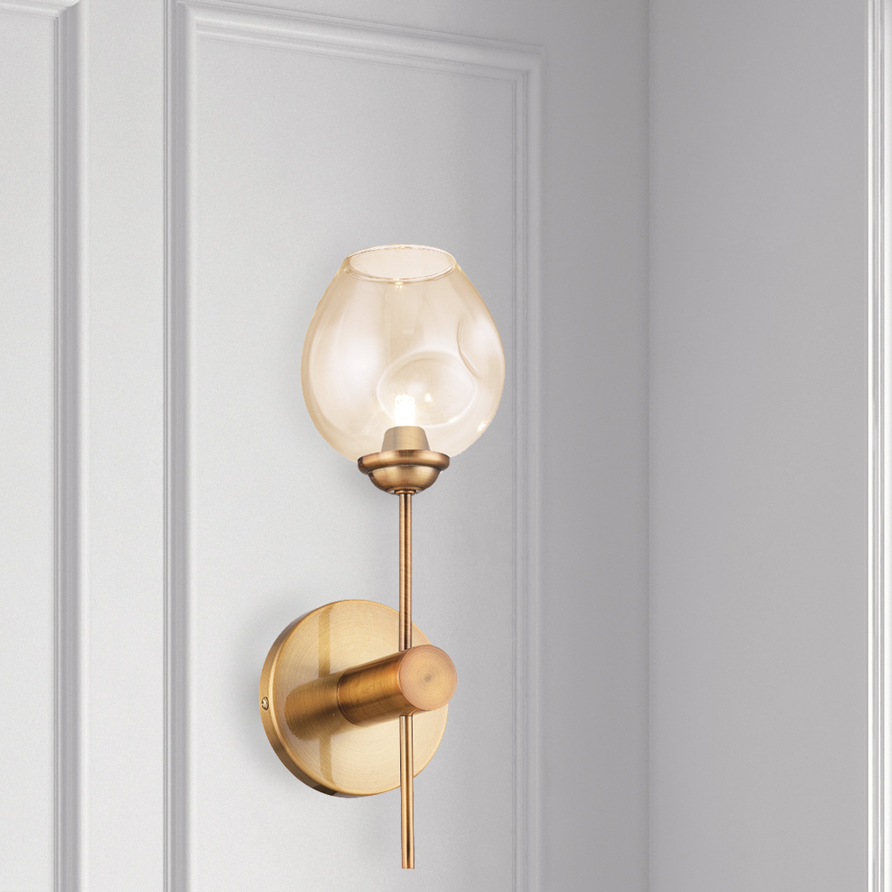 Dainolite Abii - ABI-141W-VB - 1 Light Wall Sconce, Vintage Bronze with Champagne Glass - Vintage Bronze