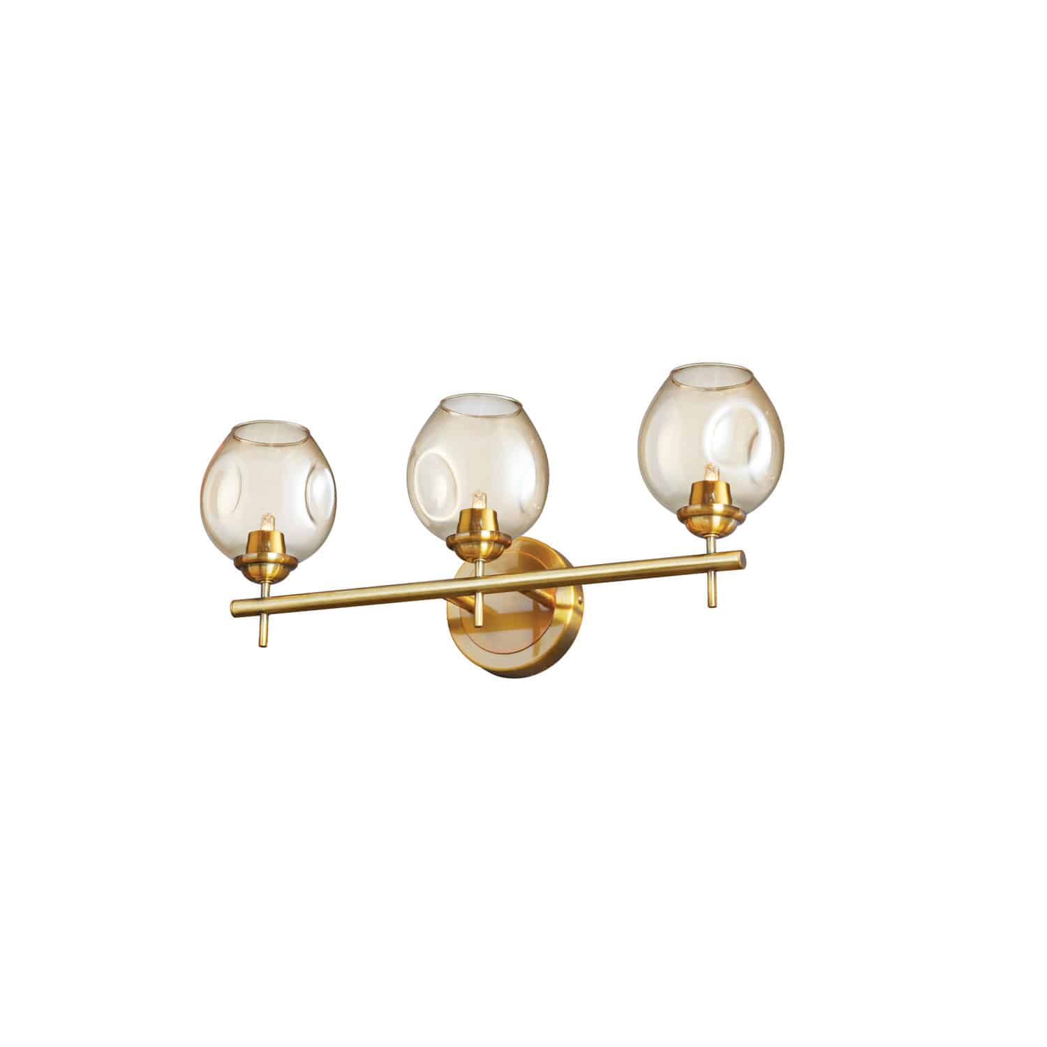 Dainolite Abii - ABI-203W-VB - 3 Light Vanity Fixture Vintage Bronze with Champagne Glass - Vintage Bronze