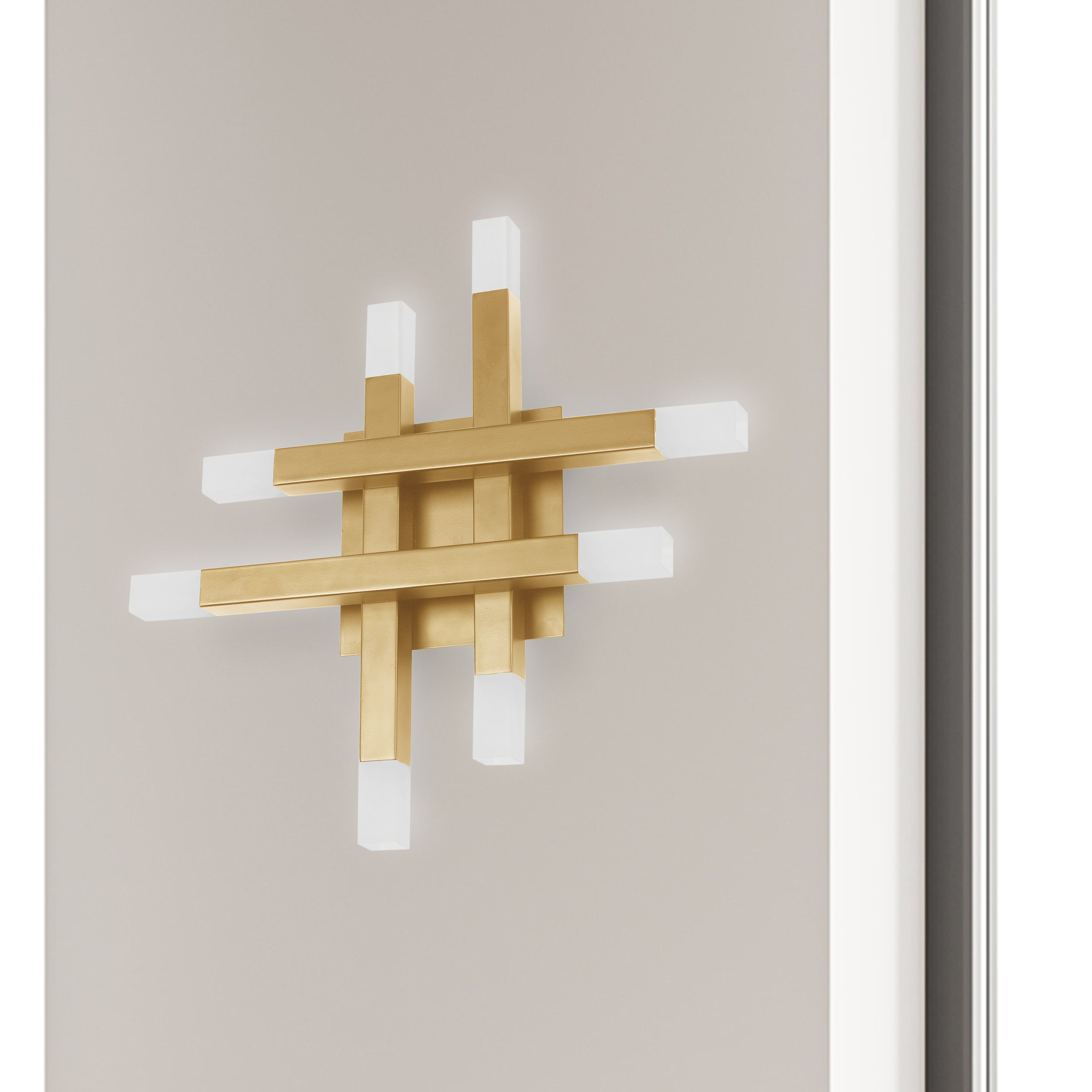 Dainolite Acasia - ACS-1432W-AGB-FR - 24W Wall Sconce Aged Brass with Frosted Acrylic Diffuser - Aged Brass