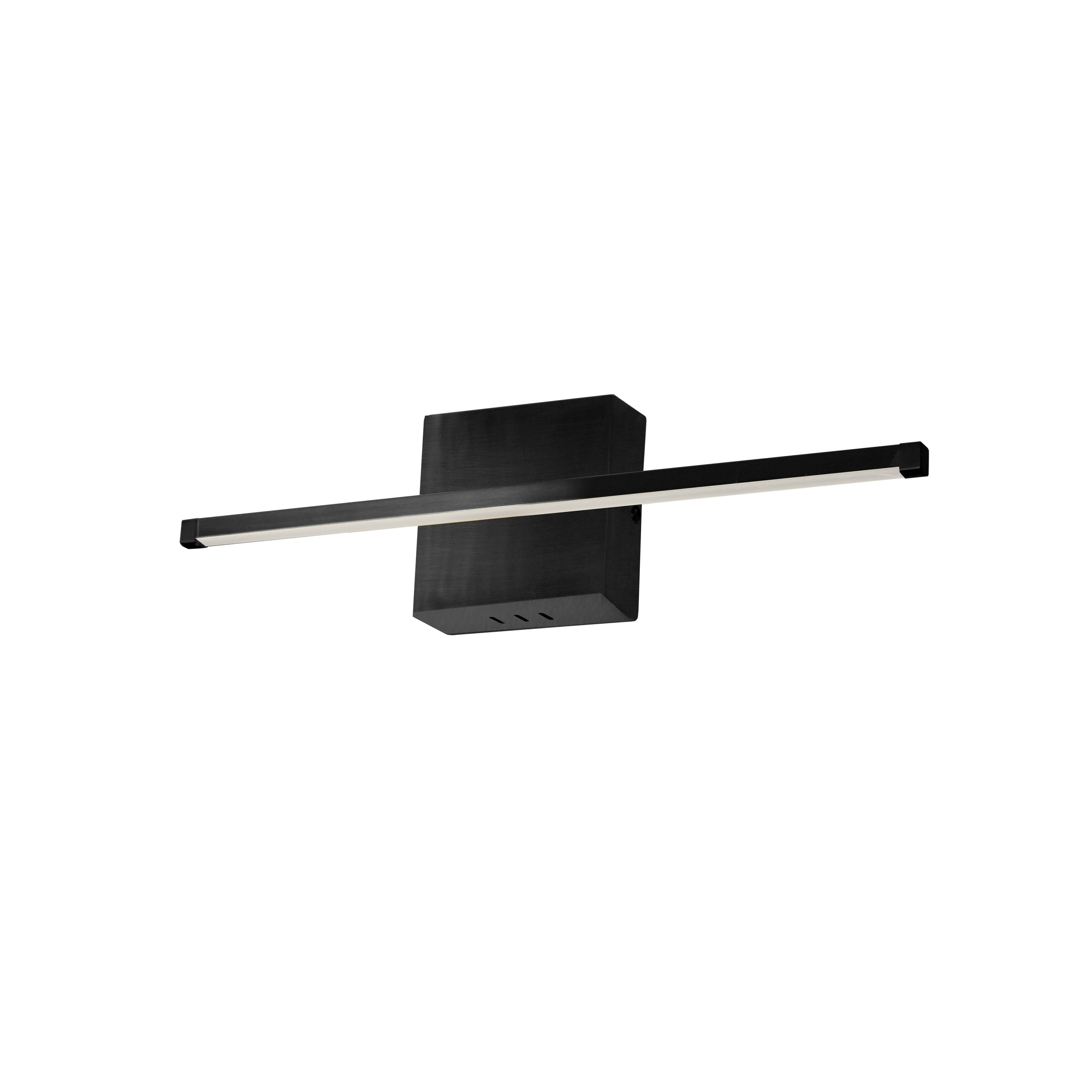 Dainolite Array - ARY-2419LEDW-MB - 19W LED Wall Sconce, Matte Black with White Acrylic Diffuser - Black