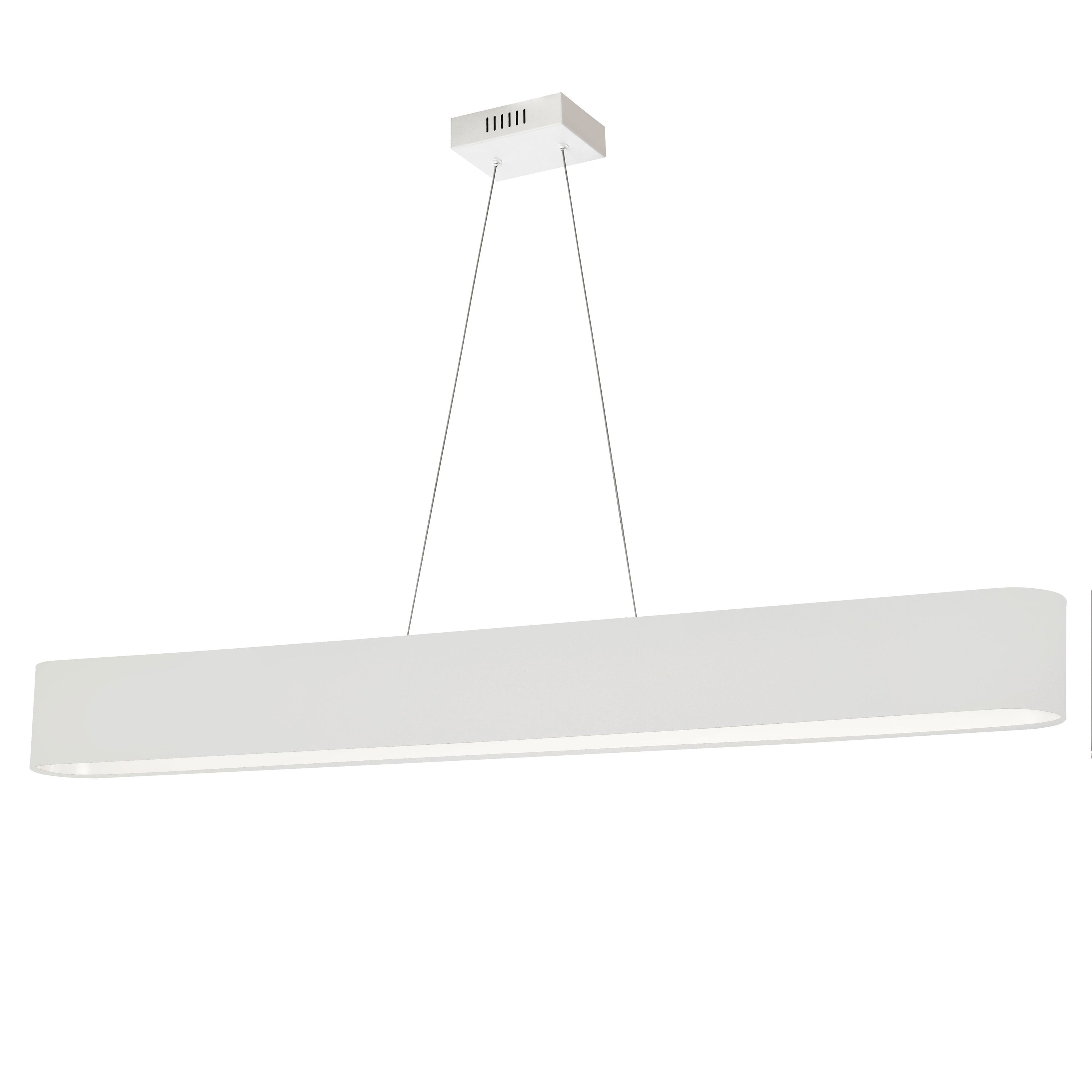 Dainolite Aubrey - AUB-R5030HP-MW-790 - 30W Horizontal Matte White Pendant w/ White Shade - White