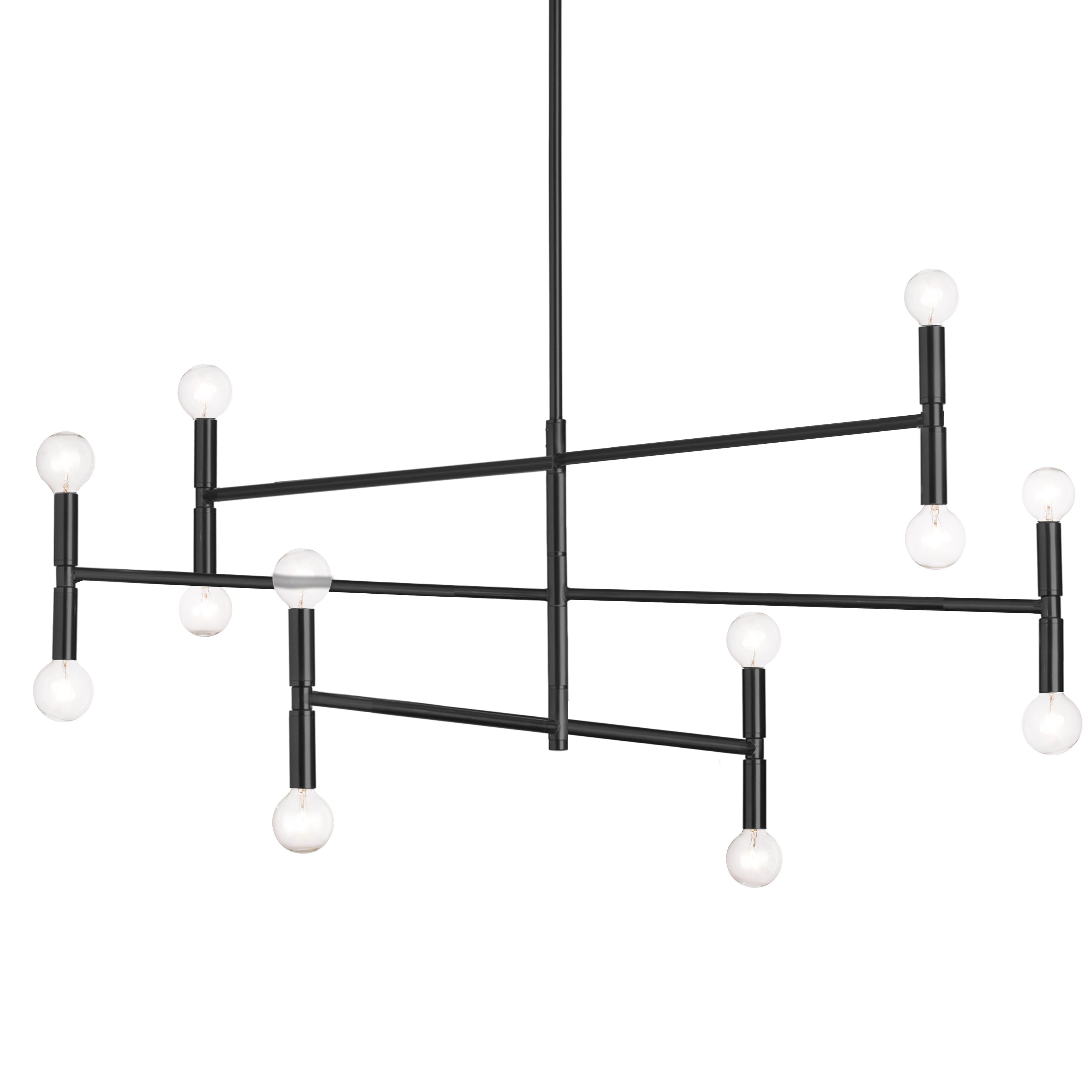 Dainolite Ava - AVA-4012C-MB - 12 Light Matte Black Chandelier Fixture - Black