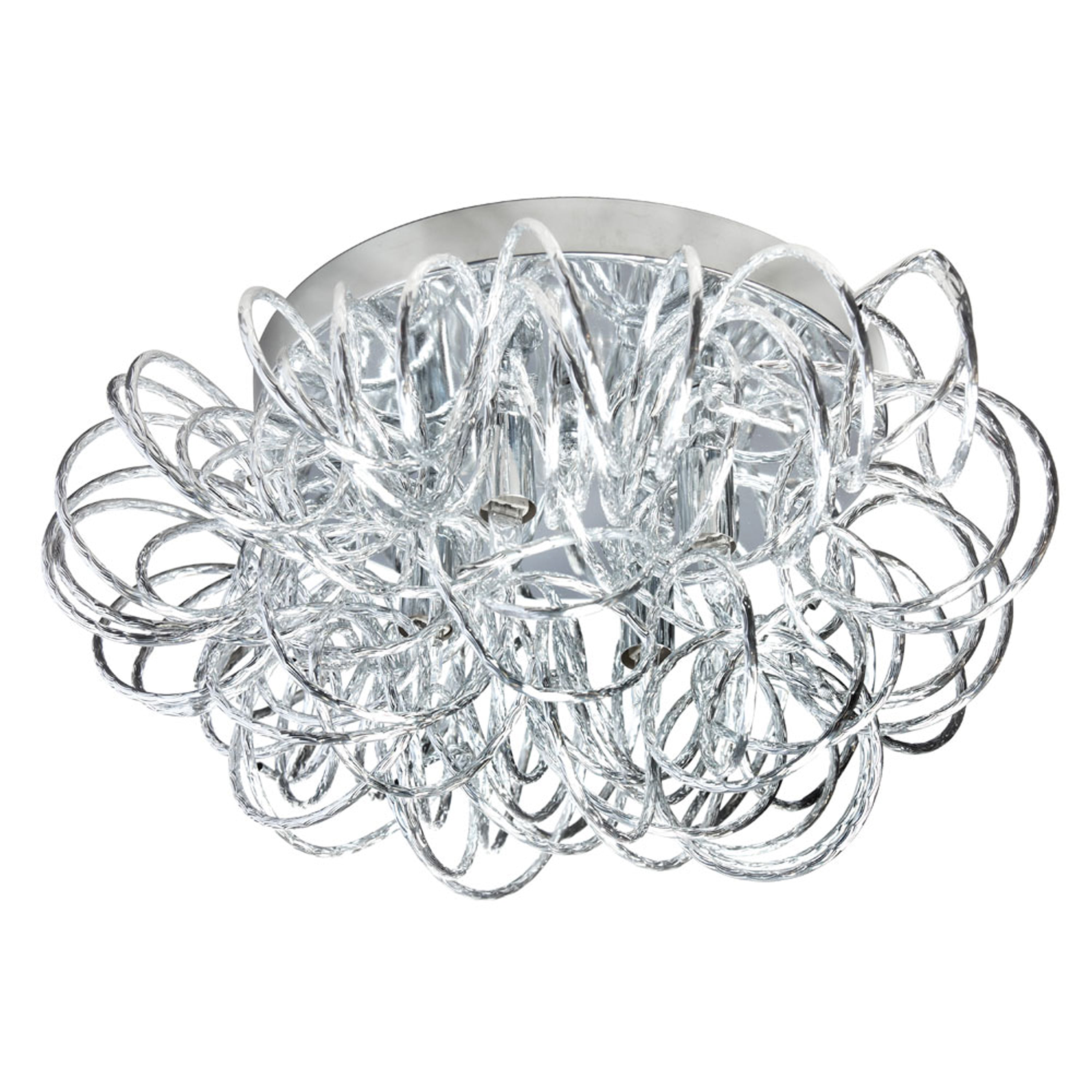 Dainolite Baya - BAY-144FH-PC - 4 Light Tubular Flush Mount Fixture, Polished Chrome Finish - Polished Chrome