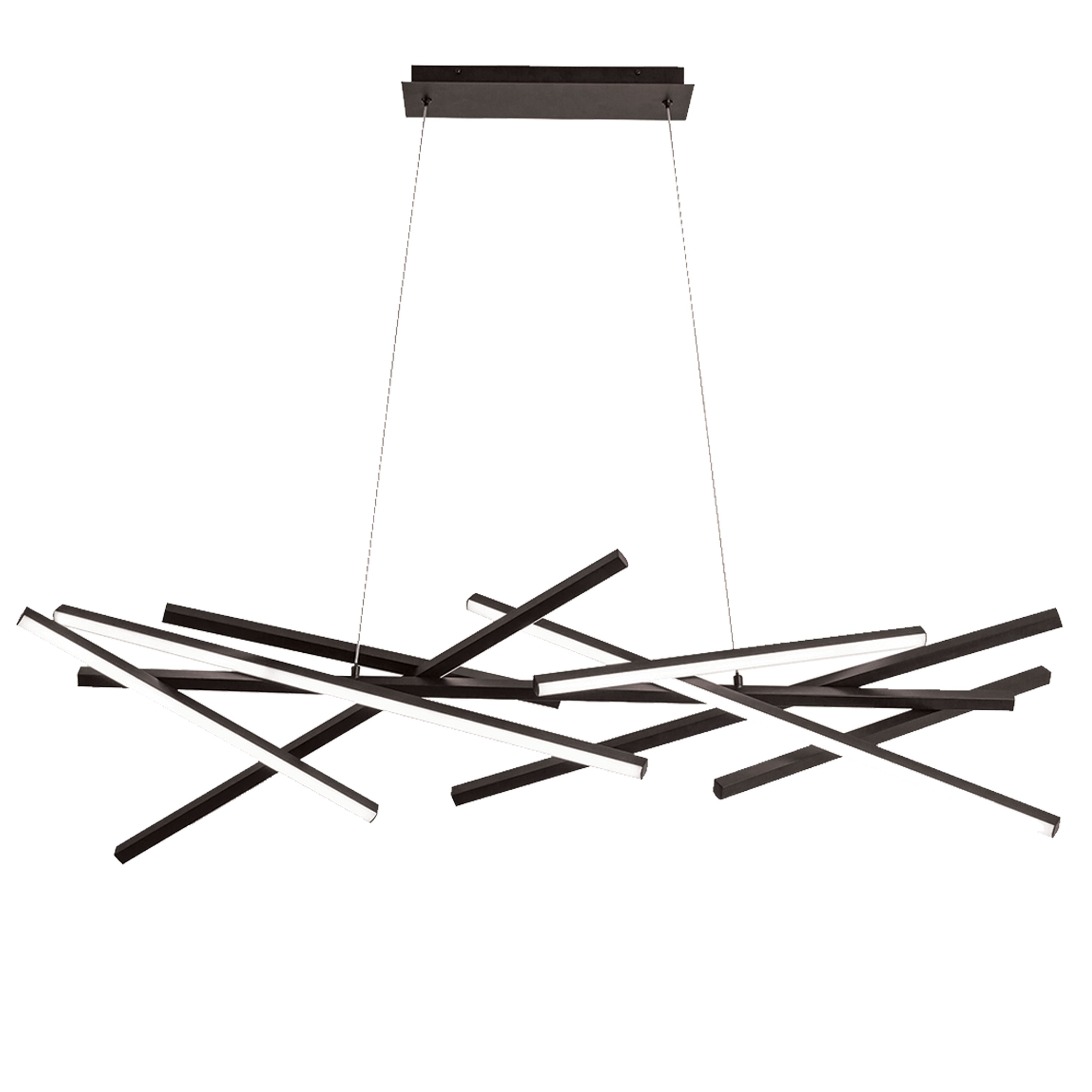 Dainolite Carly - CAY-5562LEDHC-MB - 70W LED Carly Chandelier Fixture Matte Black - Matte Black