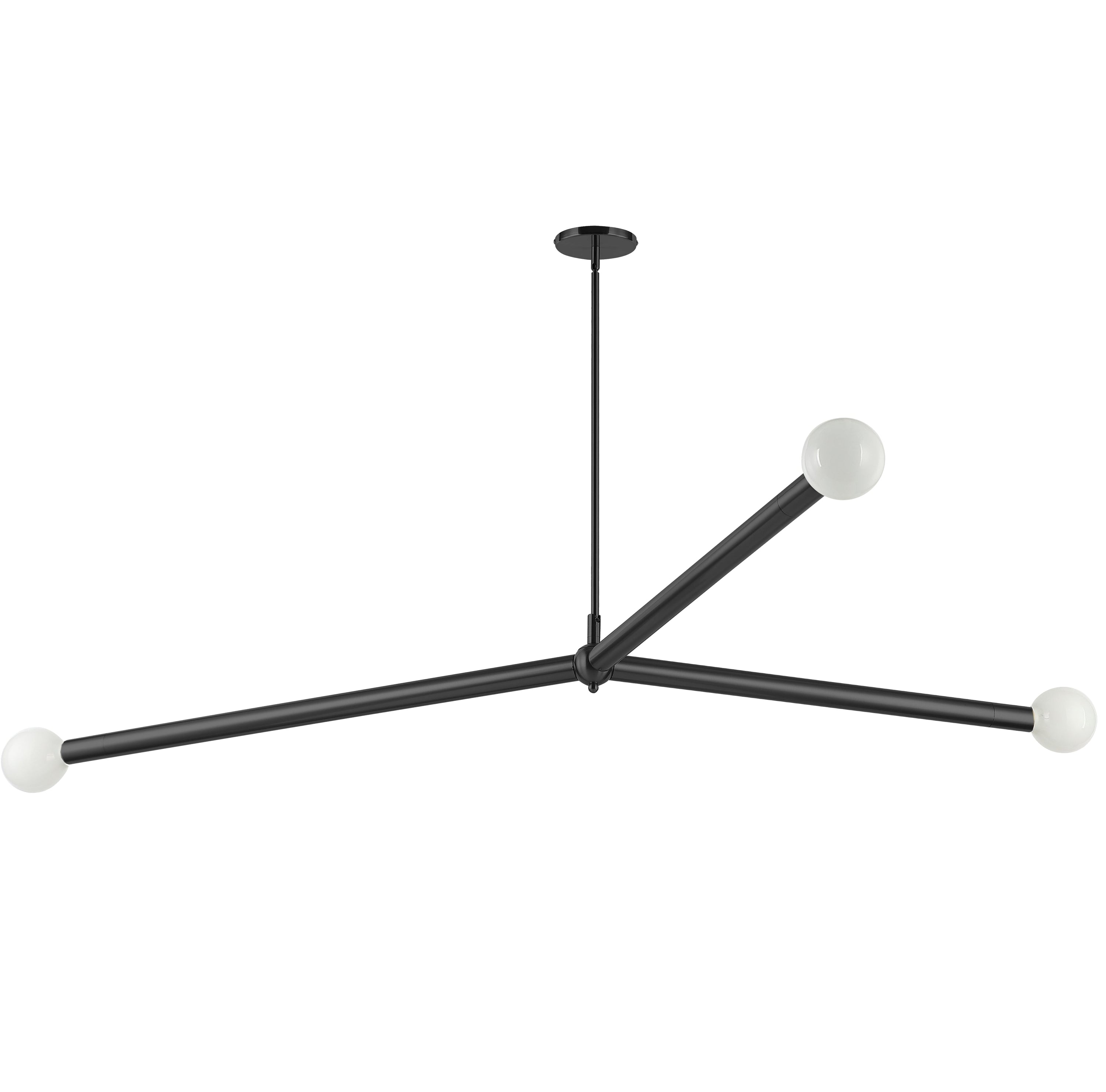 Dainolite CEB-623P-MB 3 Light Incandescent Pendant Matte Black