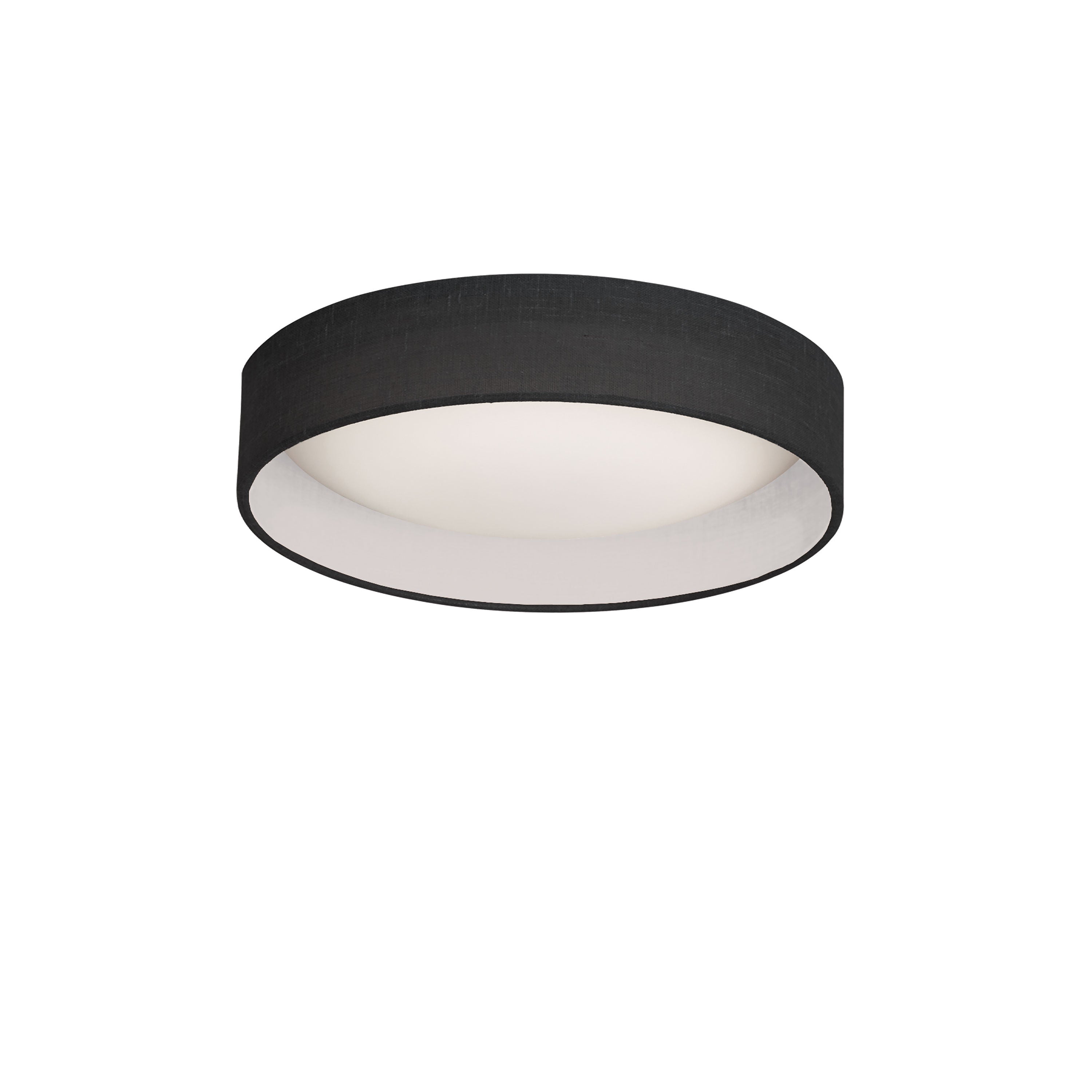 Dainolite Modern - CFLD-1114-797 - LED Flush Mount, Satin Chrome Finish, Black Shade - Black