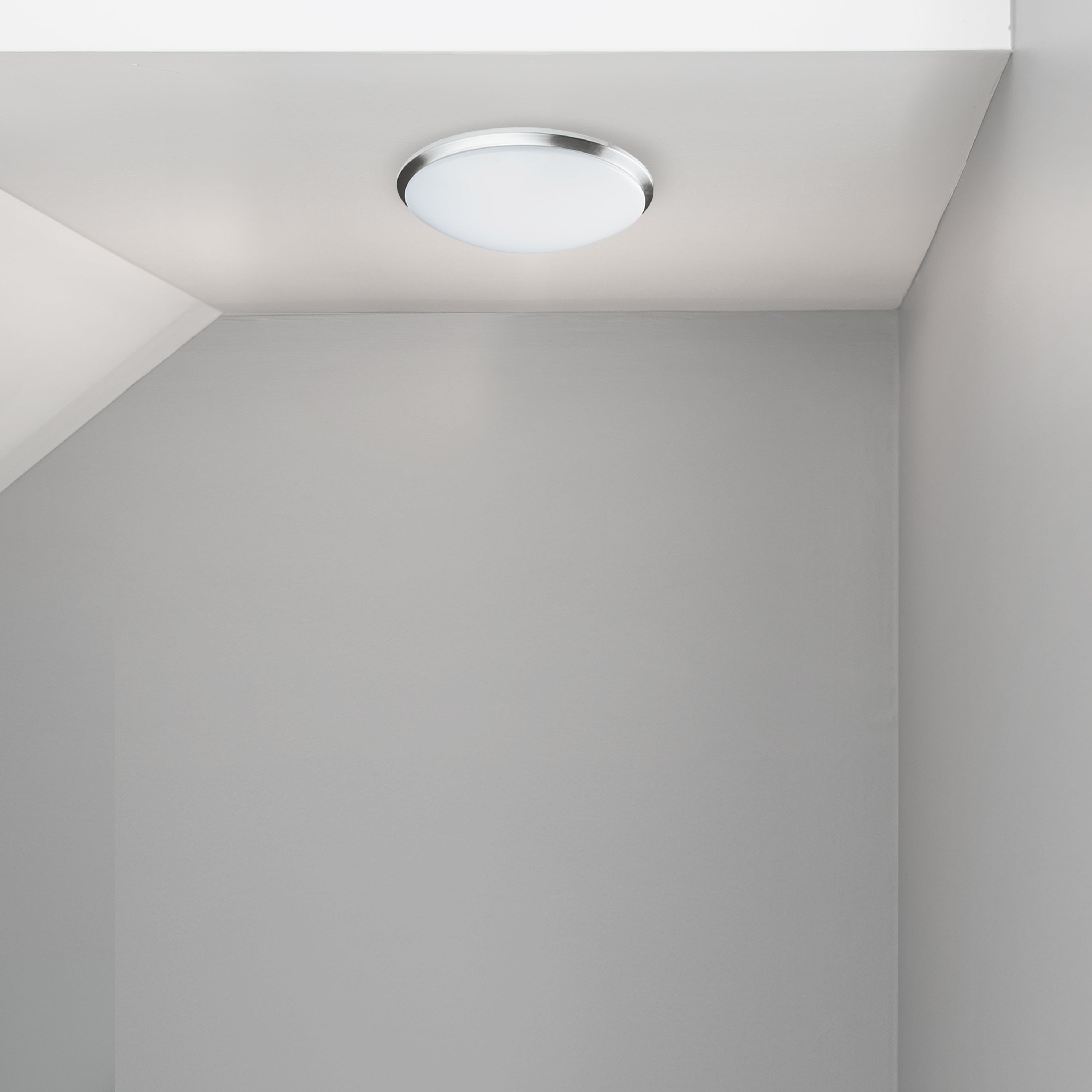 Dainolite LED - CFLED-L1114-SC - LED Ceiling Flush, Satin Chrome Trim, 11” dia - White