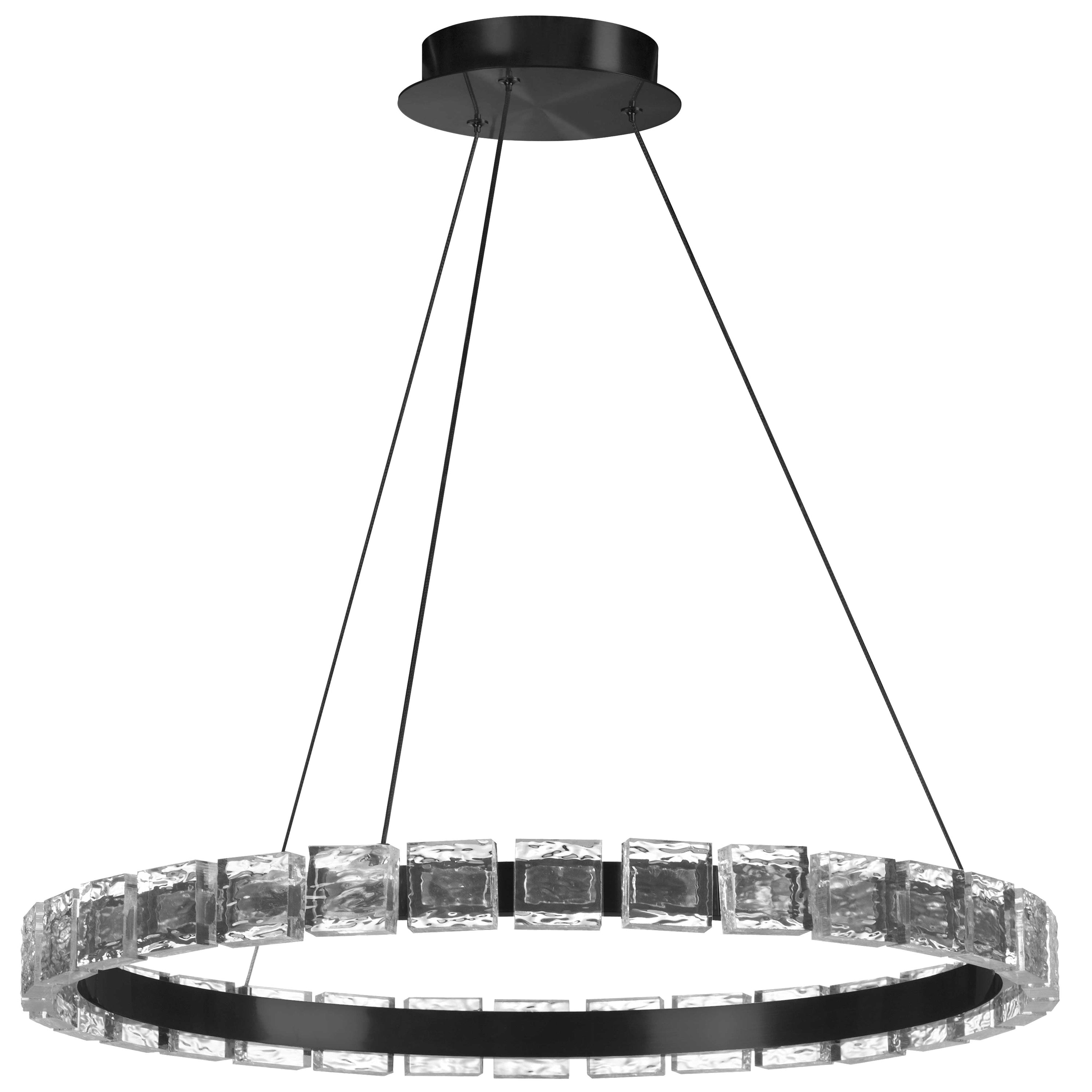 Dainolite Camila - CMA-2428LEDC-MB - 34W LED Camila Chandelier Fixture w/ Crystal Glass - Clear