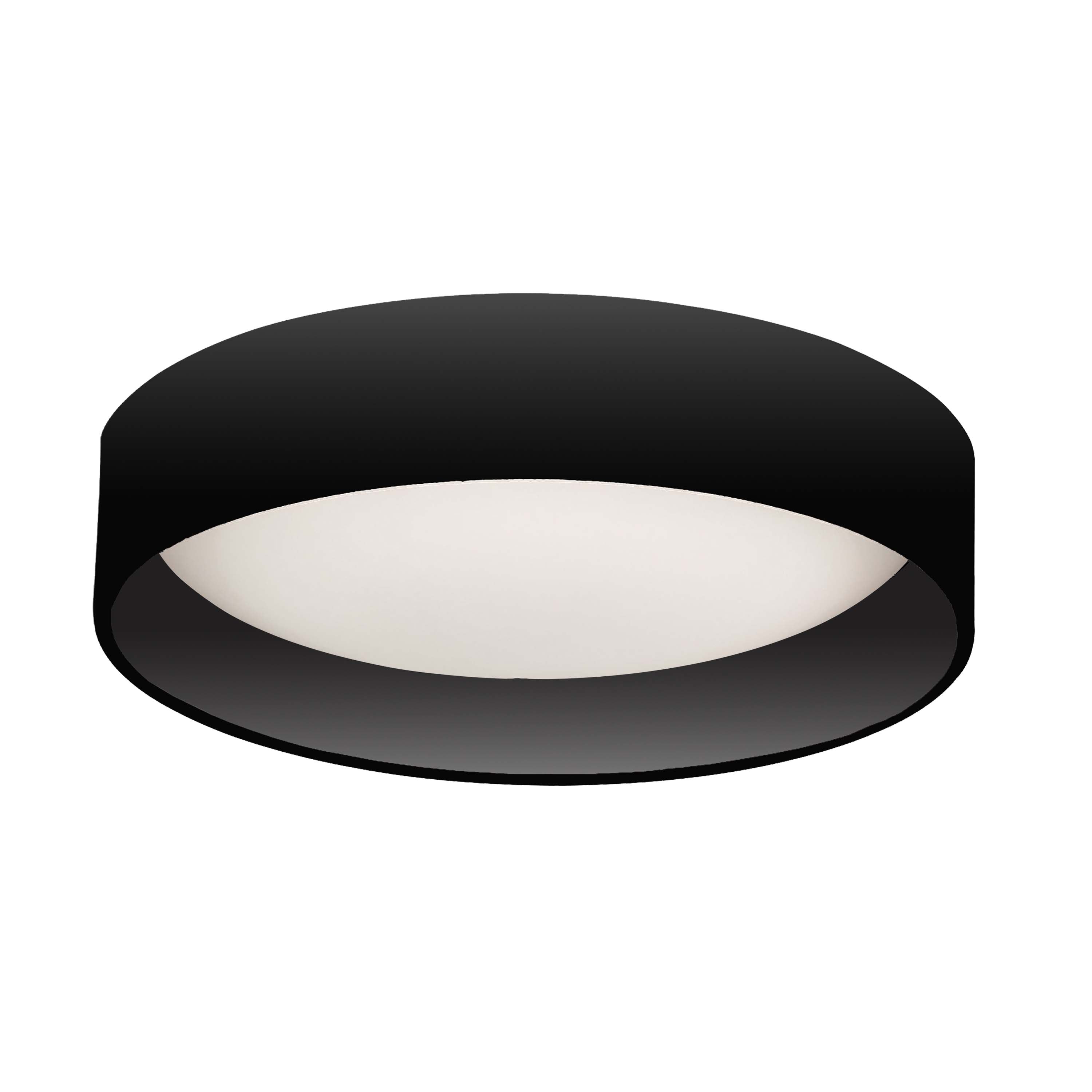 Dainolite CMN-1114LEDFH-MB 14W Flush Mount Matte Black Metal Shade