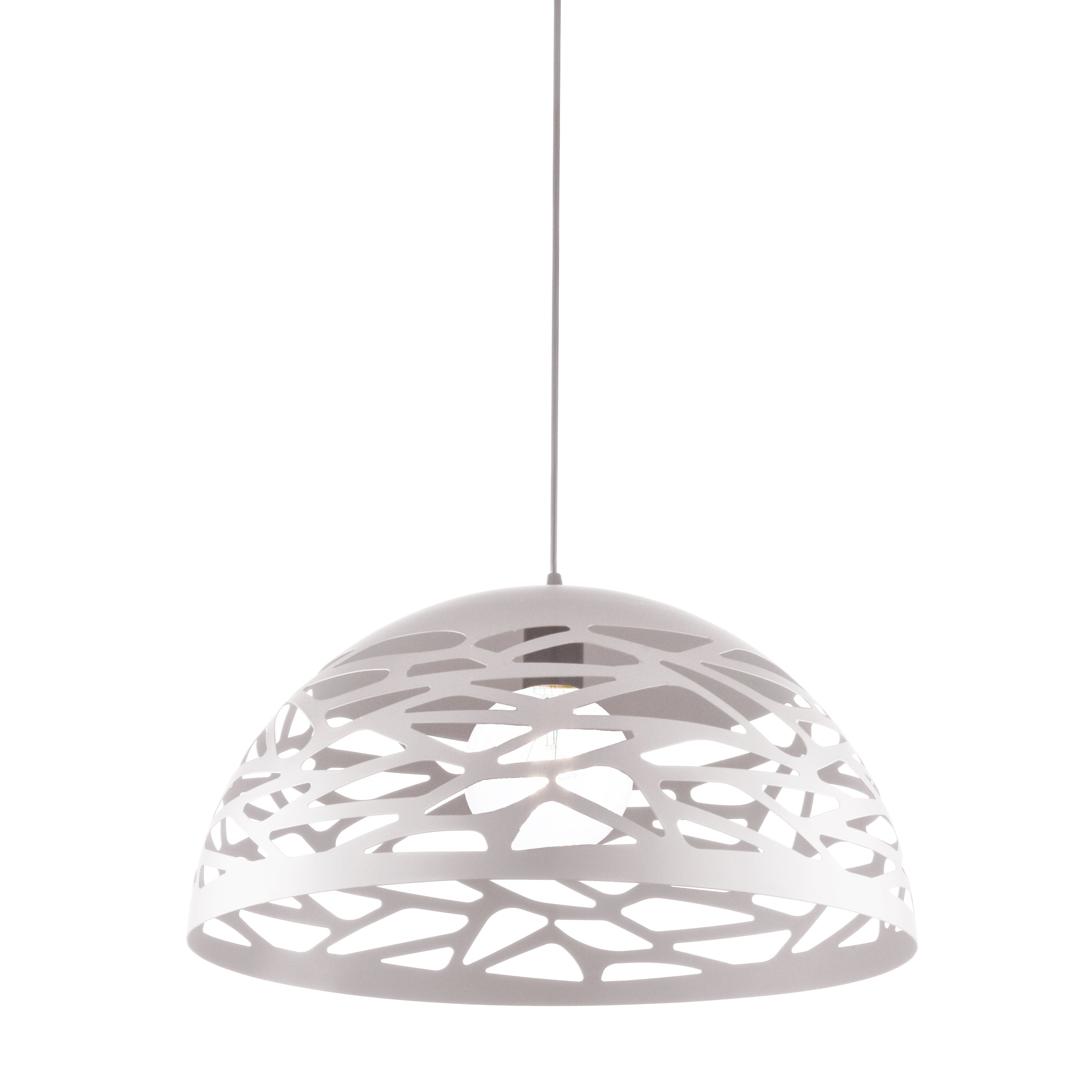 Dainolite Coral - COR-161P-WH - 1 Light Pendant, Matte White Finish - White