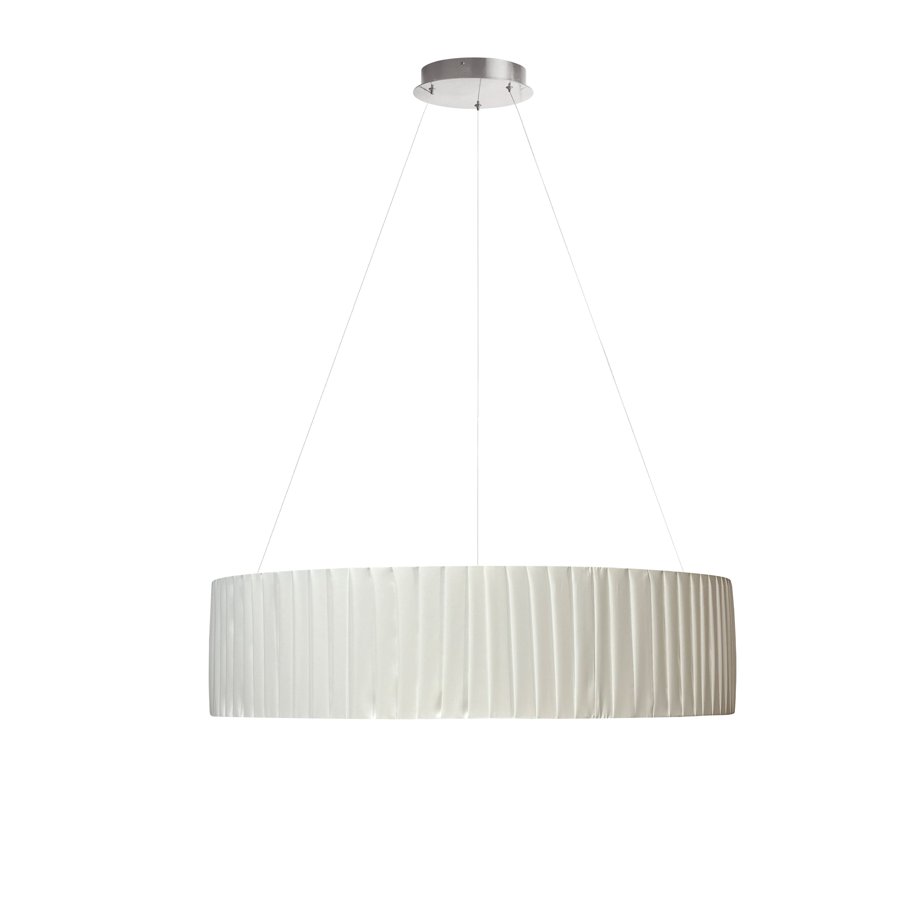 Dainolite CRA-2432LEDC-WH 32W Chandelier Matte White with White Ribbon