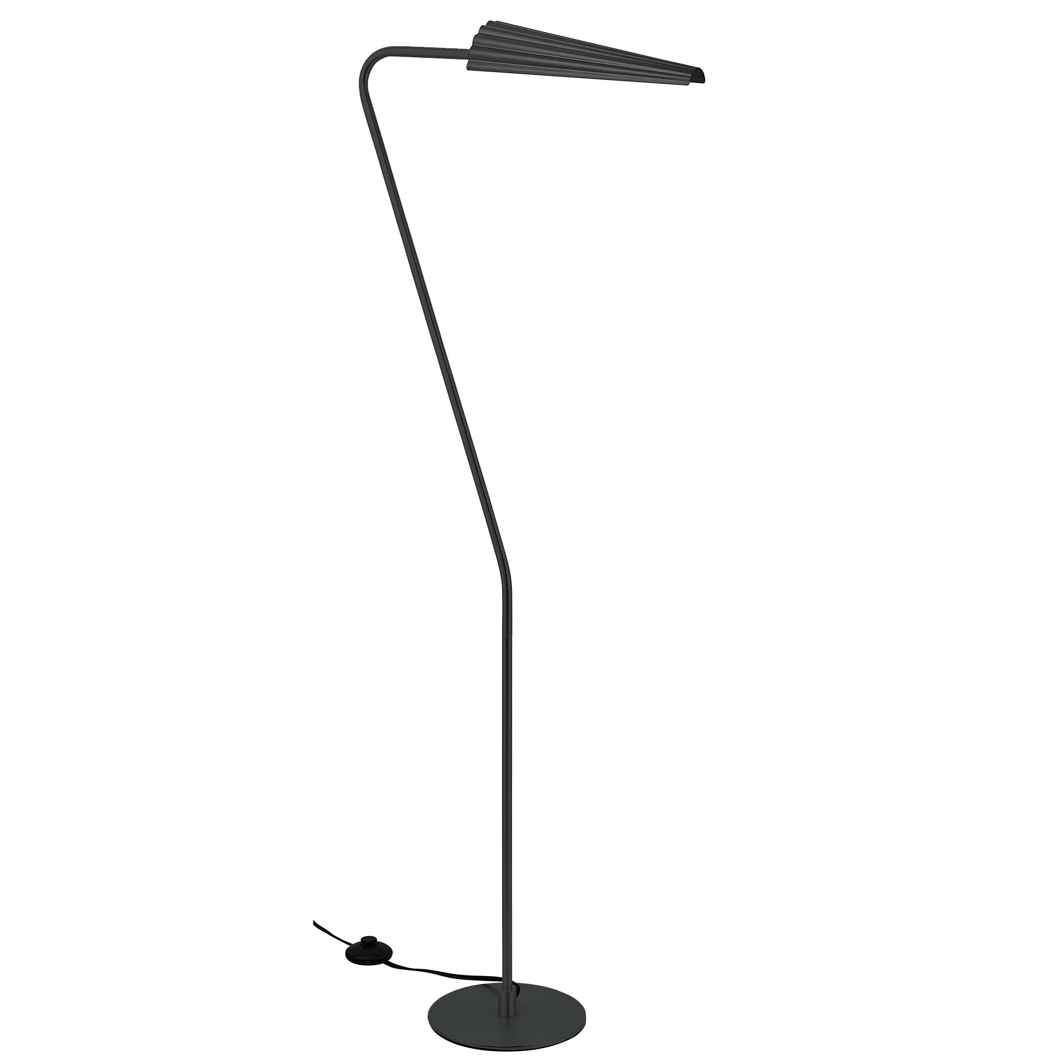 Dainolite Cassie - CSE-531F-MB - 1 Light Cassie Floor Lamp Matte Black w/ a Matte Black Shade - Matte Black