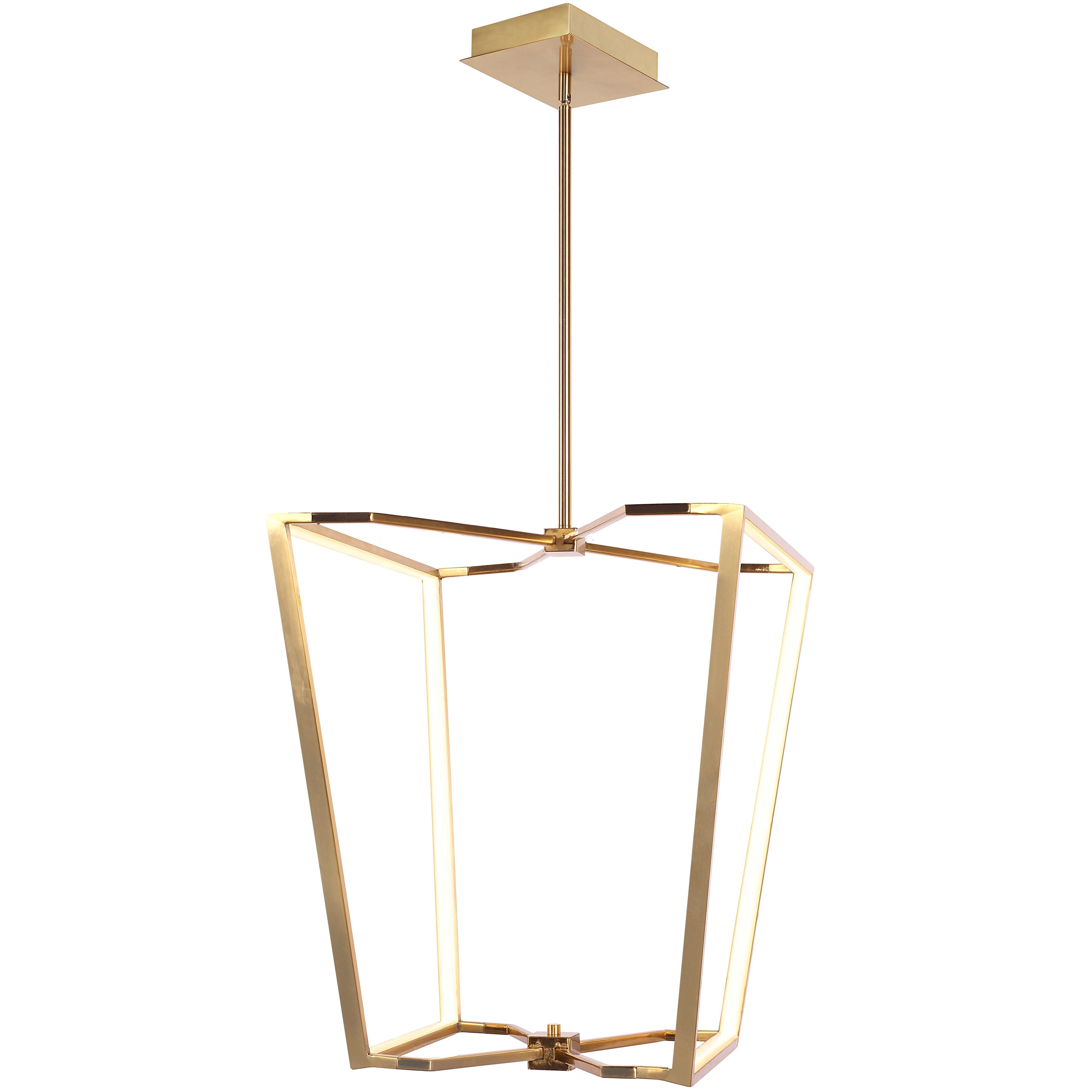 Dainolite Curant - CUR-2260C-AGB - 60W Chandelier Fixture, Aged Brass with White Silicone Diffuser - Aged Brass