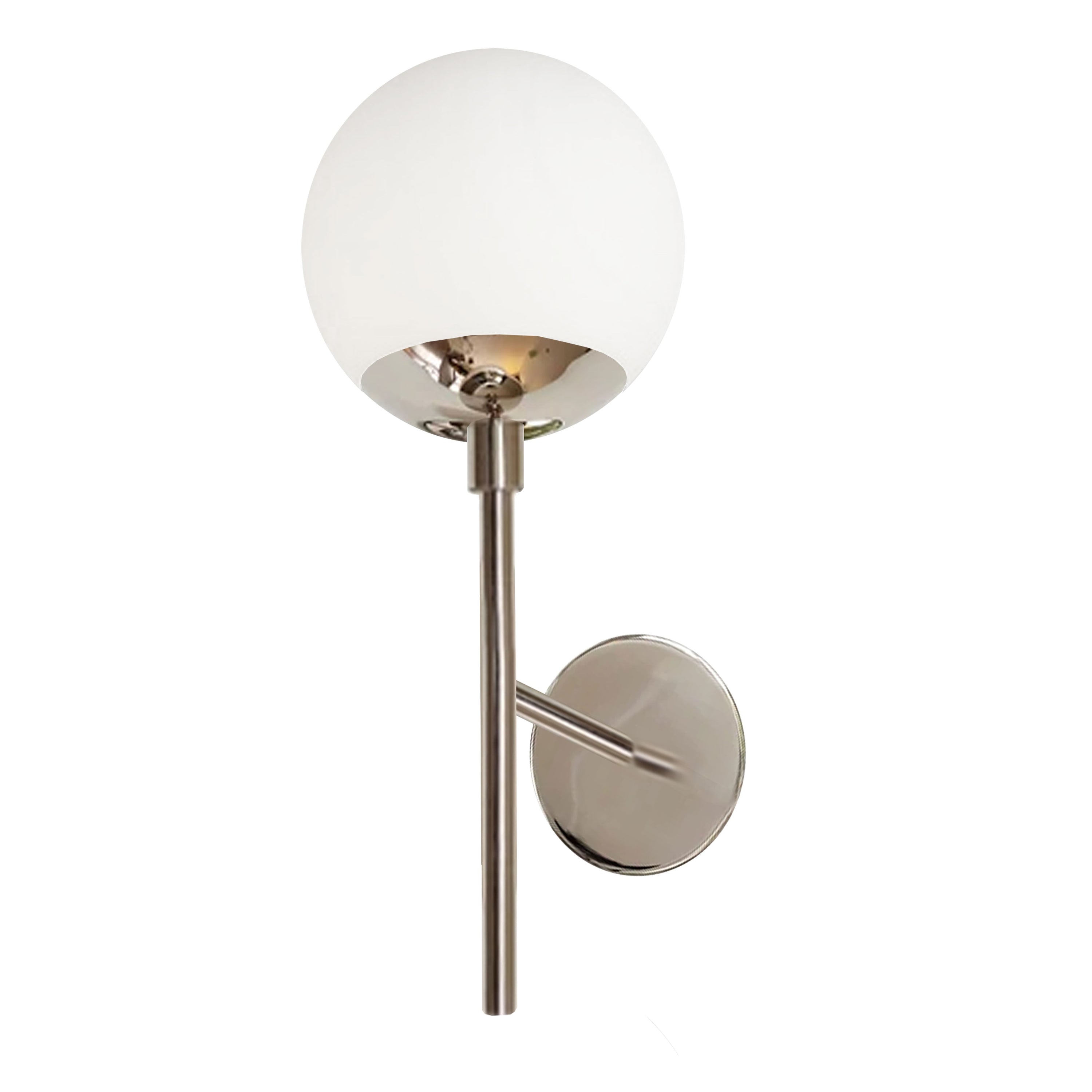 Dainolite Dayana - DAY-161W-PC - 1 Light Polished Chrome Wall Sconce w/ White Glass - Polished Chrome