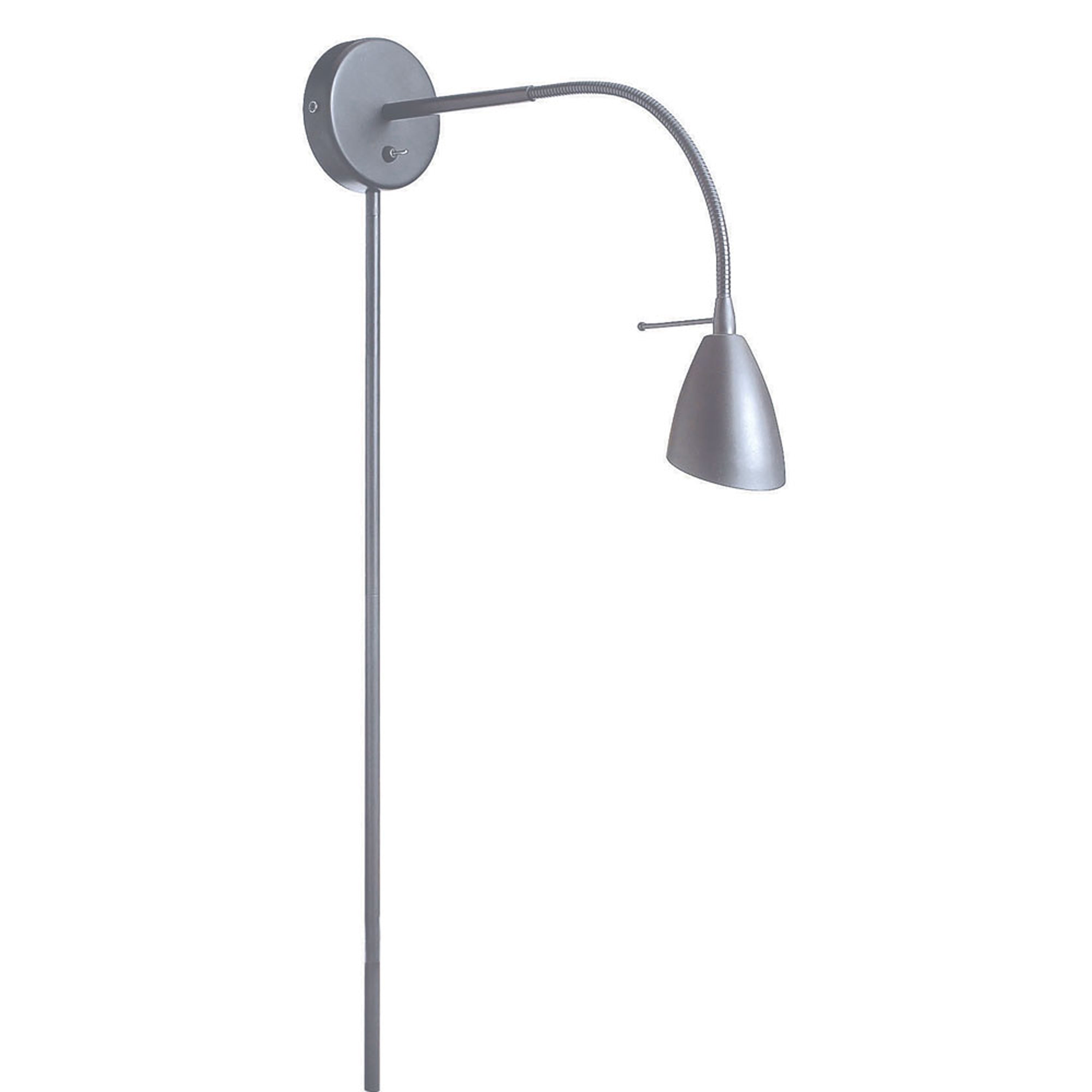 Dainolite Modern - DGUW224-SC - Wall Mounted Reading Lamp, Satin Chrome - Satin Chrome