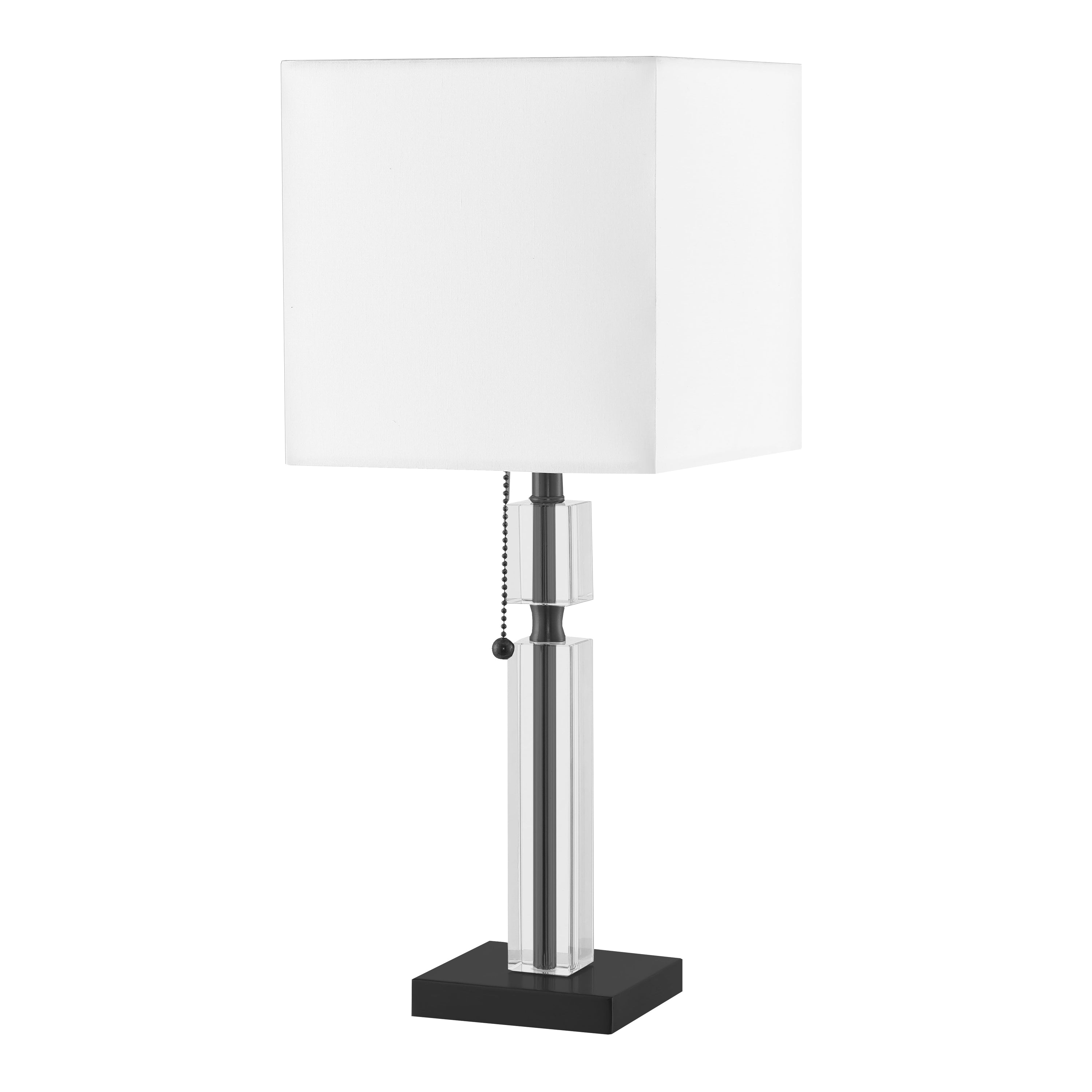 Dainolite Fernanda - DM231-MB - 1 Light Table Lamp Matte Black with White Shade - Matte Black