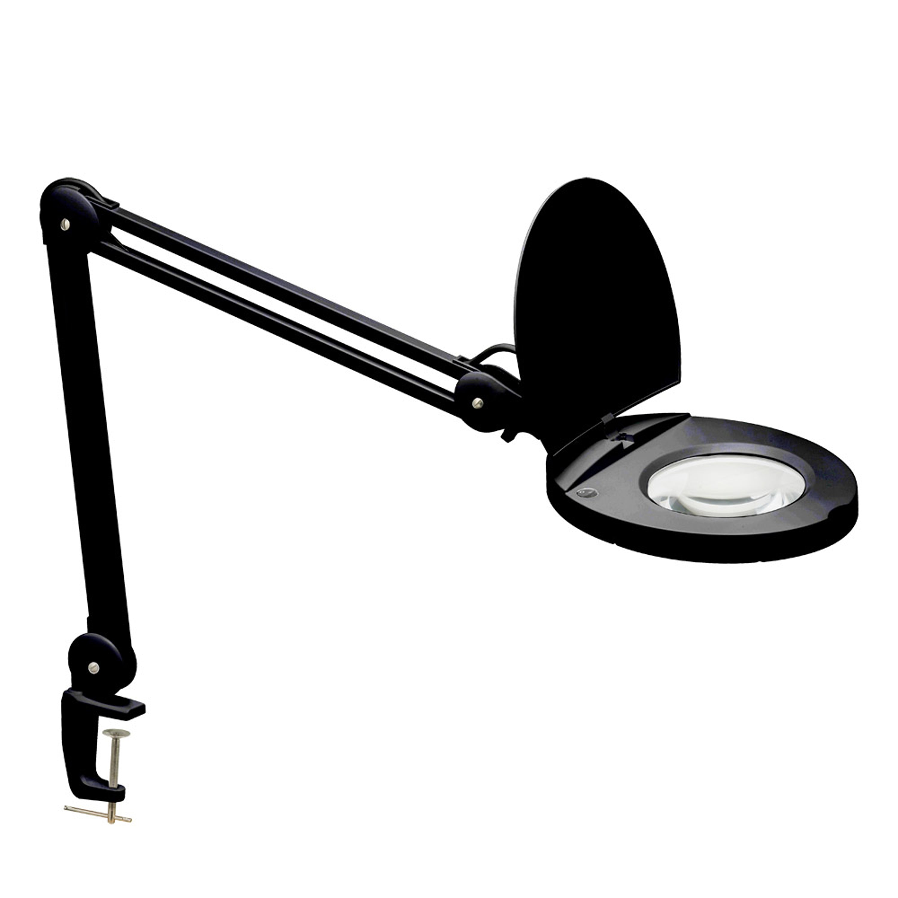 Dainolite Modern - DMLED10-A-5D-BK - 8W LED Magnifier Lamp, Black Finish - Black