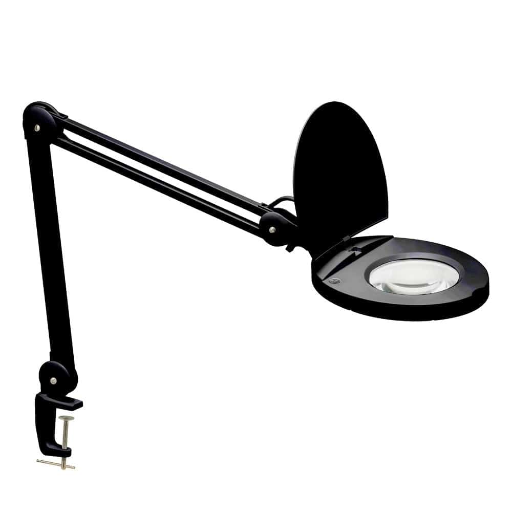 Dainolite Modern - DMLED10-A-BK - 8W LED Magnifier Lamp, Black Finish - Black