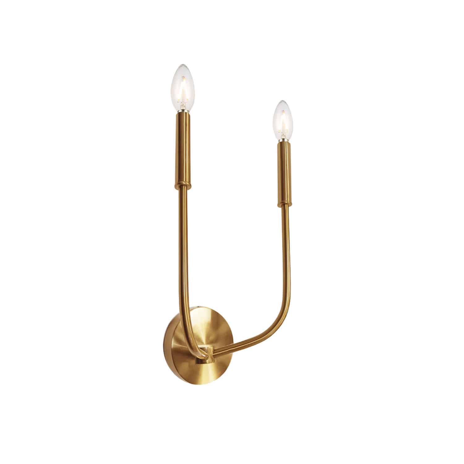 Dainolite Eleanor - ELN-152W-AGB - 2 Light Wall Sconce, Aged Brass - Aged Brass