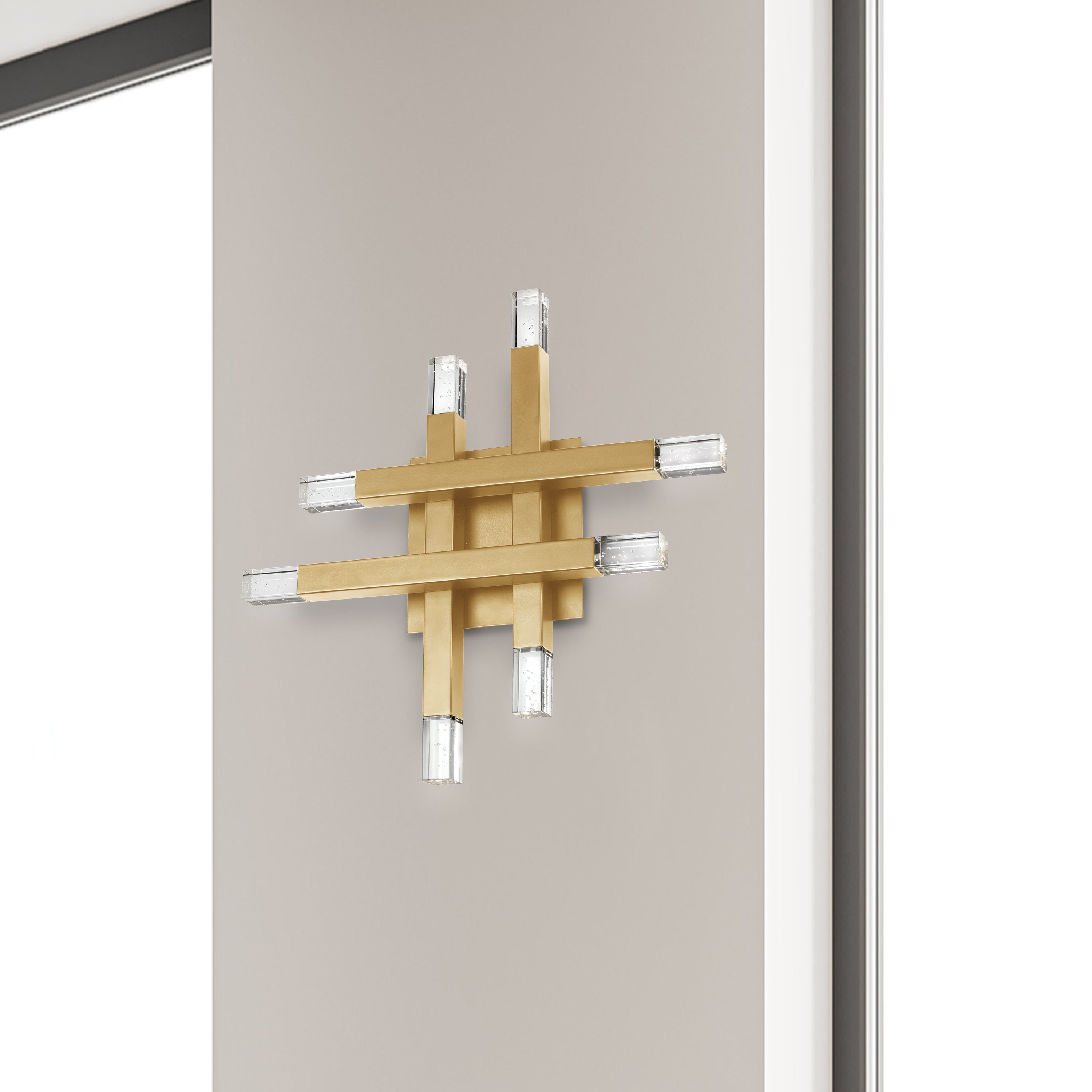 Dainolite Francesca - FCS-1432W-AGB - 24W Aged Brass Wall Sconce w/ Acrylic Diffuser - Aged Brass