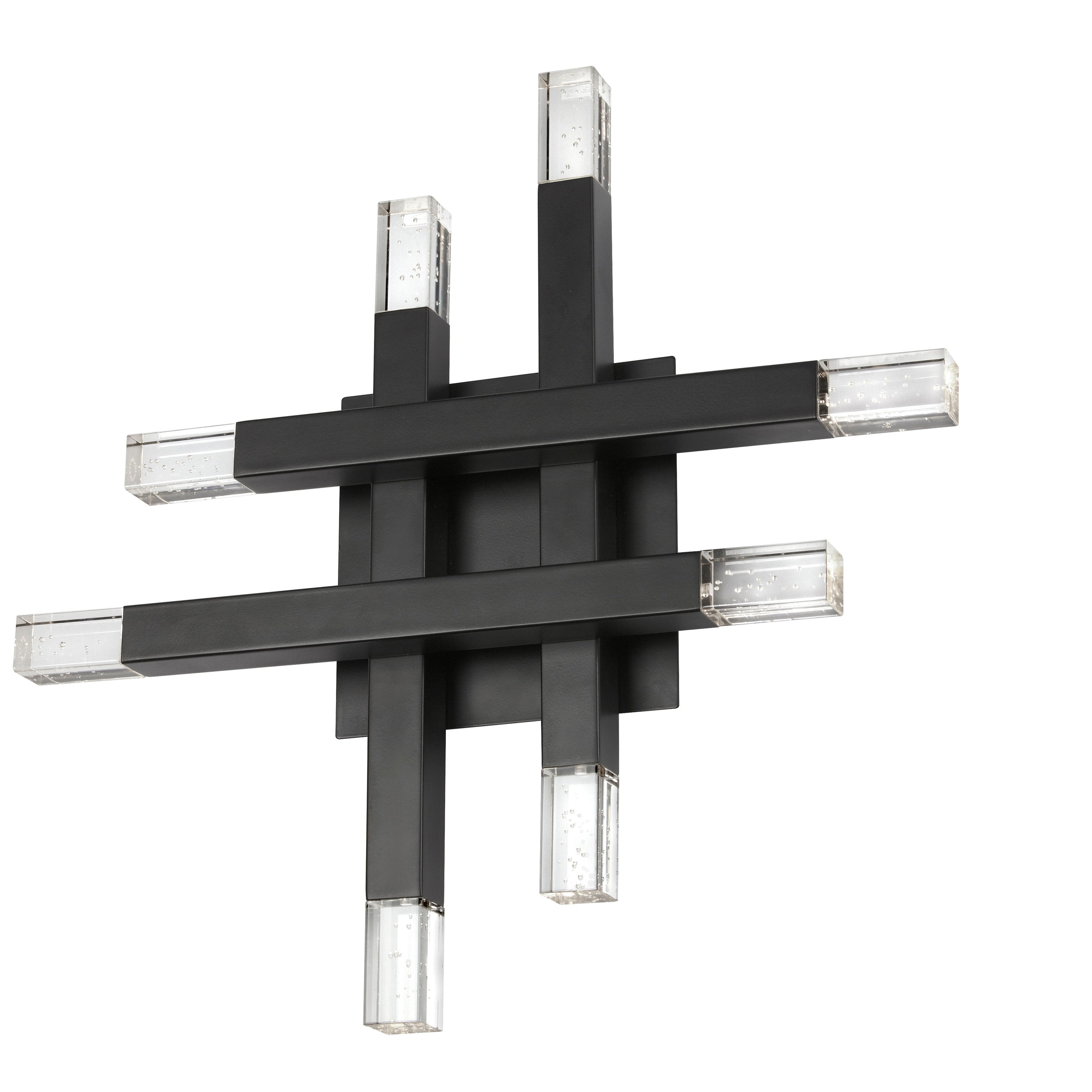 Dainolite Francesca - FCS-1432W-MB - 24W Matte Black Wall Sconce w/ Acrylic Diffuser - Black