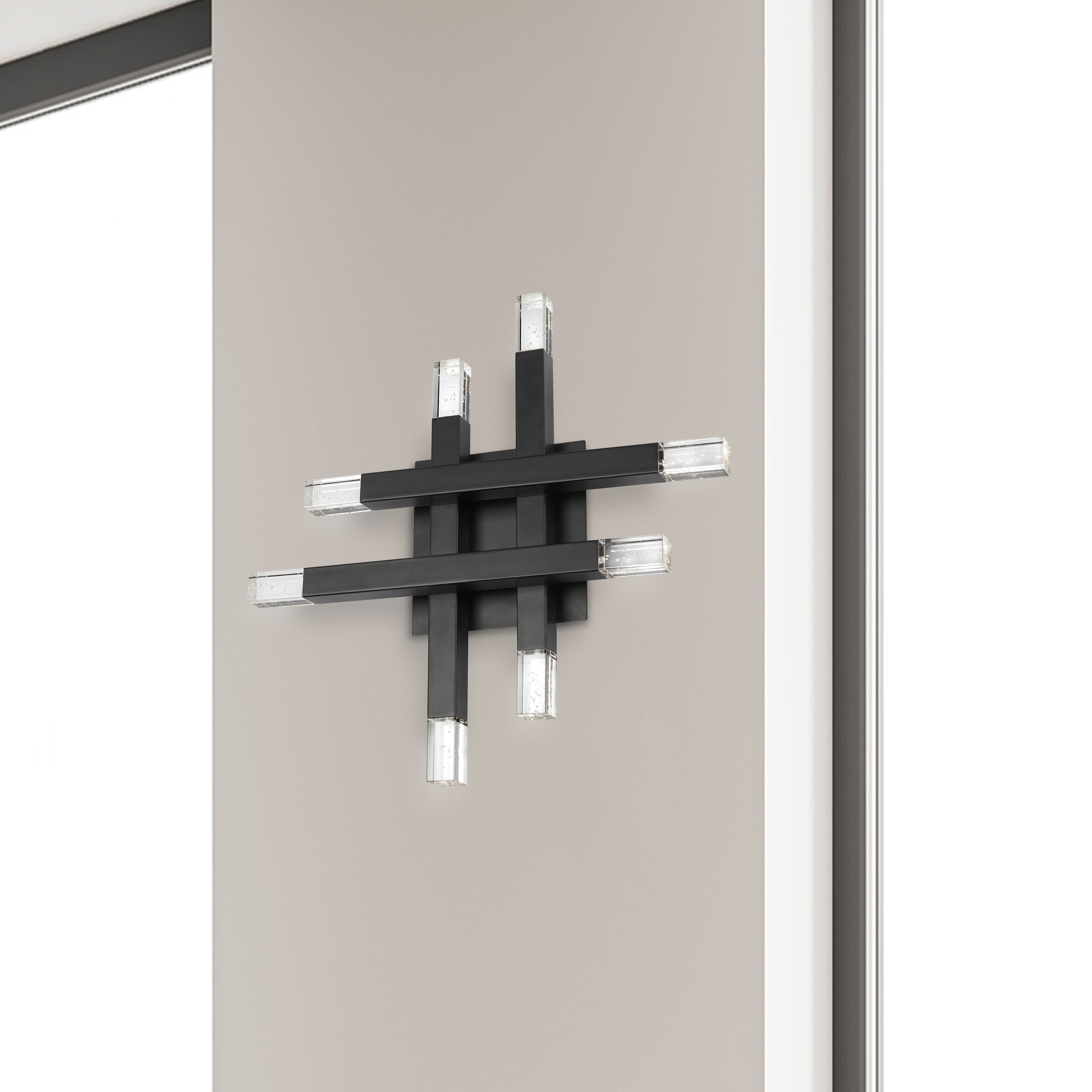 Dainolite Francesca - FCS-1432W-MB - 24W Matte Black Wall Sconce w/ Acrylic Diffuser - Black