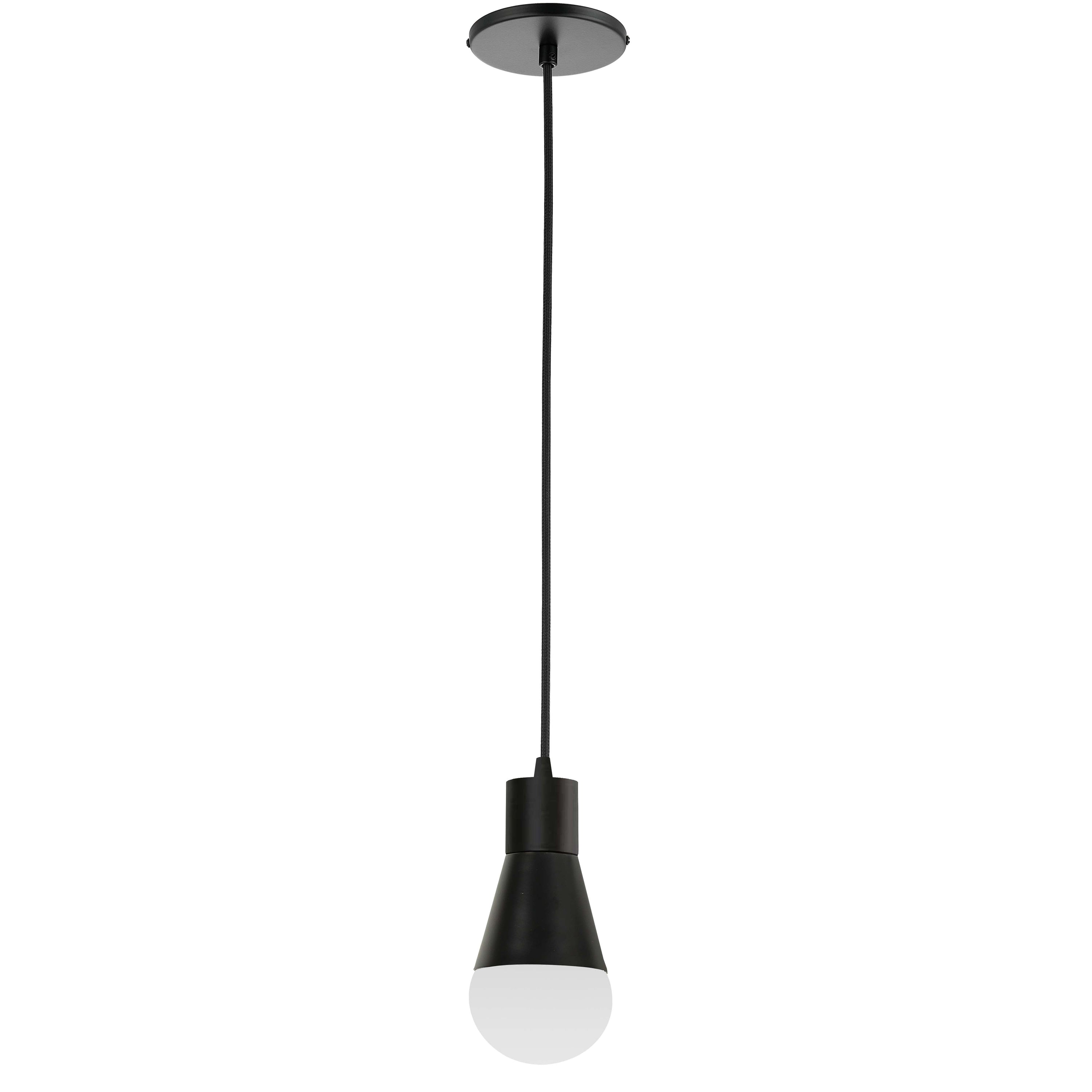 Dainolite FOR-51P-MB 1 Light Incandescent Pendant Matte Black