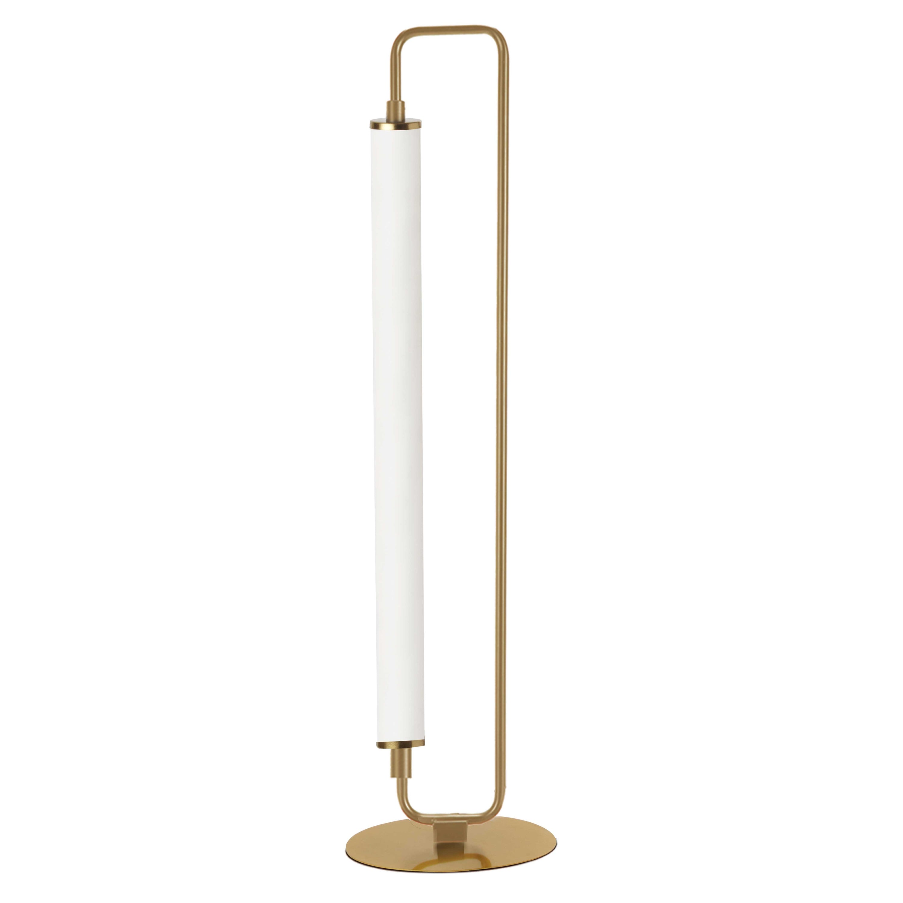 Dainolite Freya - FYA-2620LEDT-AGB - 1 Light LED Freya Table Lamp Aged Brass w/ White Acrylic - Aged Brass