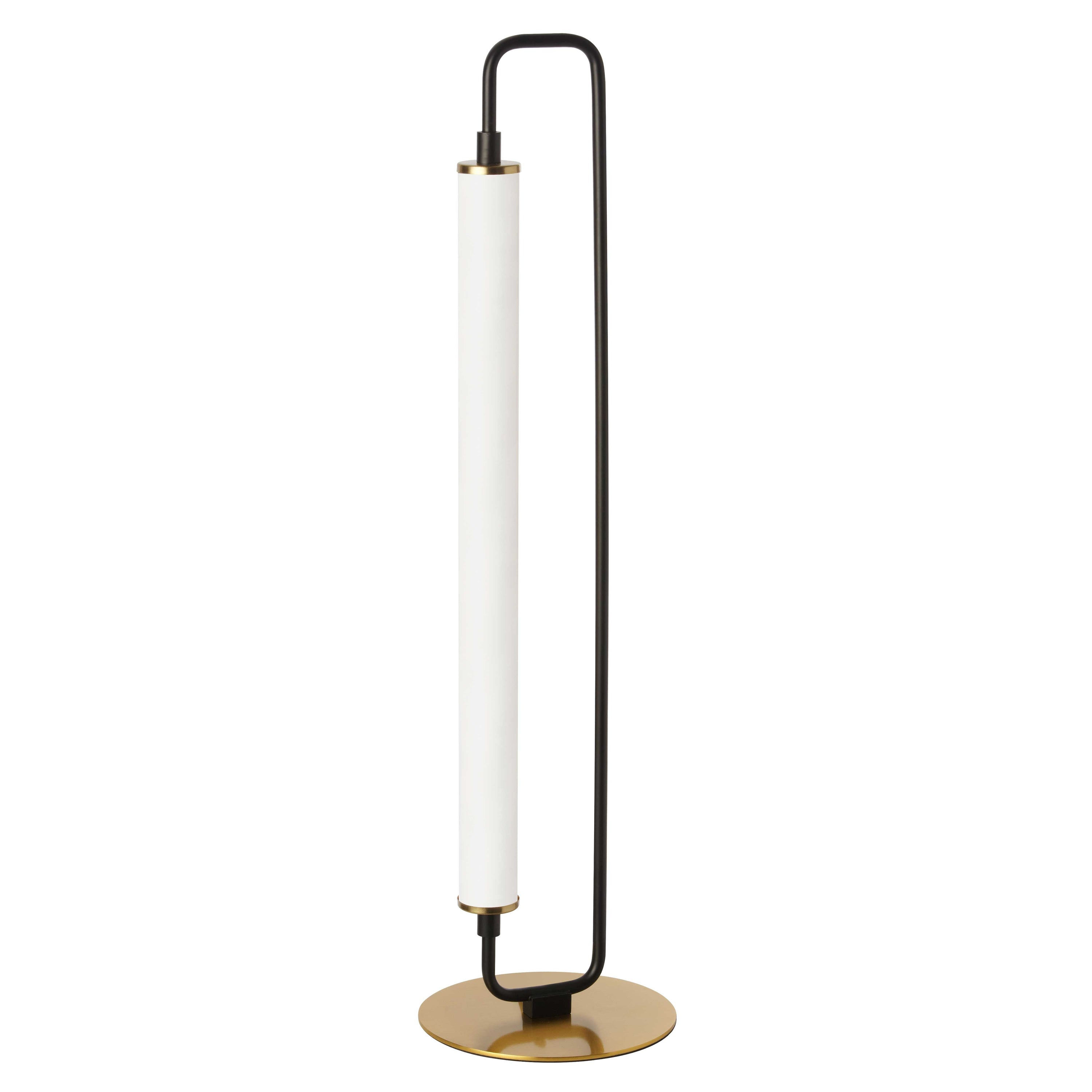 Dainolite Freya - FYA-2620LEDT-MB-AGB - 1 Light LED Freya Table Lamp Matte Black w/ White Acrylic - Matte Black