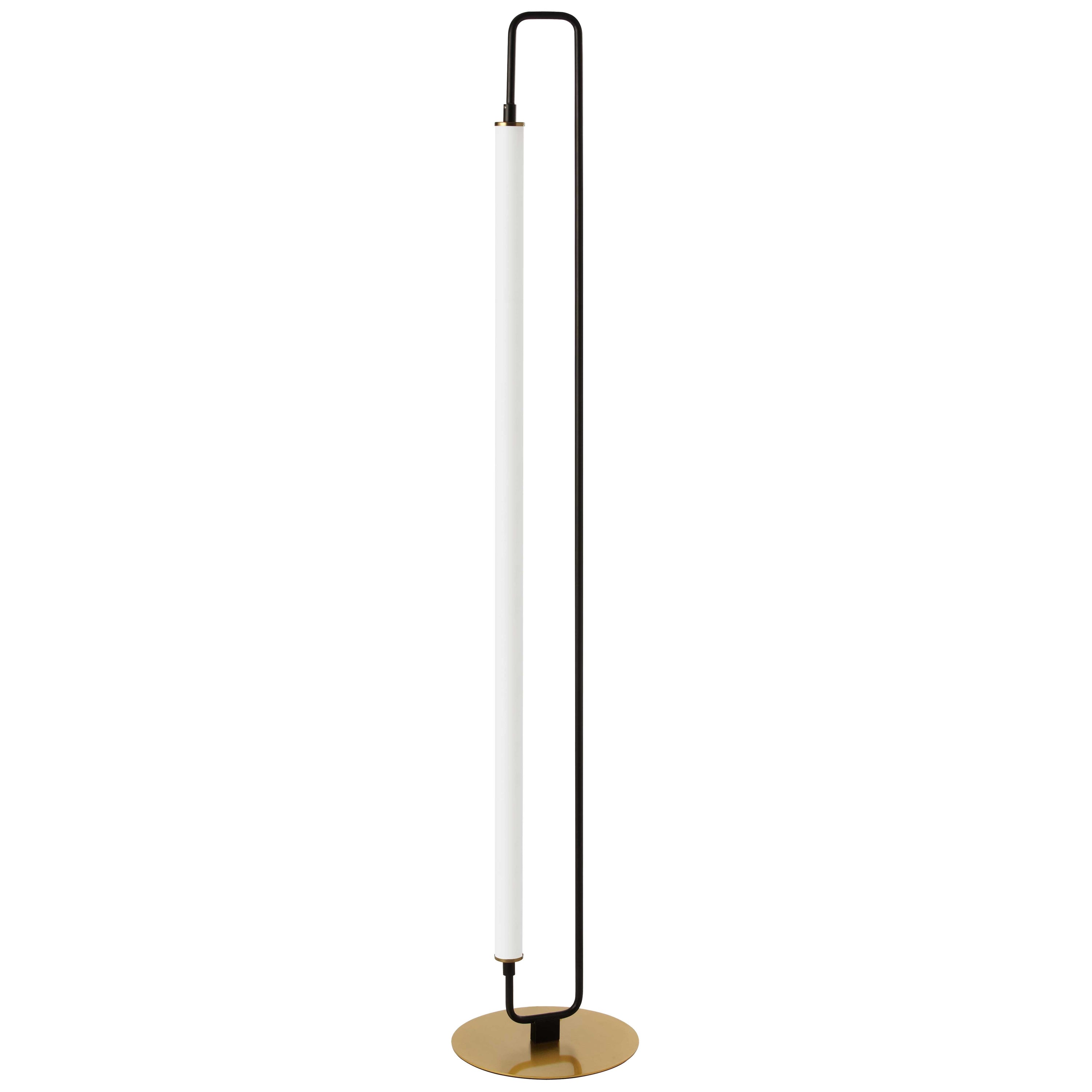 Dainolite Freya - FYA-5932LEDF-MB-AGB - 1 Light LED Freya Floor Lamp Matte Black w/ White Acrylic - Matte Black