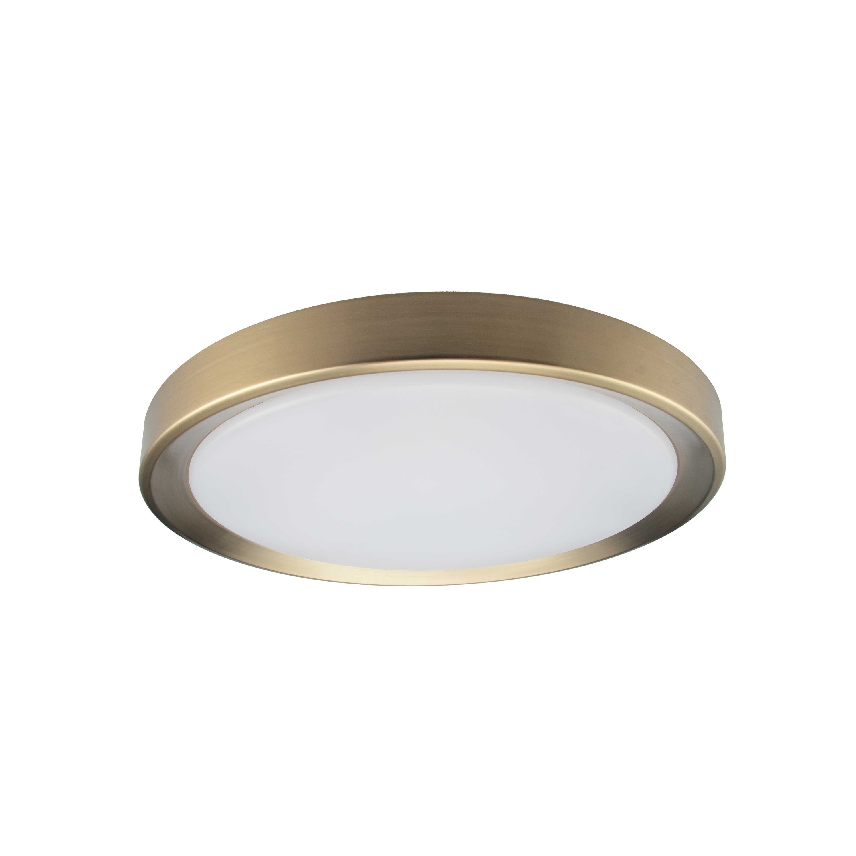 Dainolite Flynn - FYN-1224LEDFH-AGB - 24W Flushmount Aged Brass with White Diffuser - Aged Brass