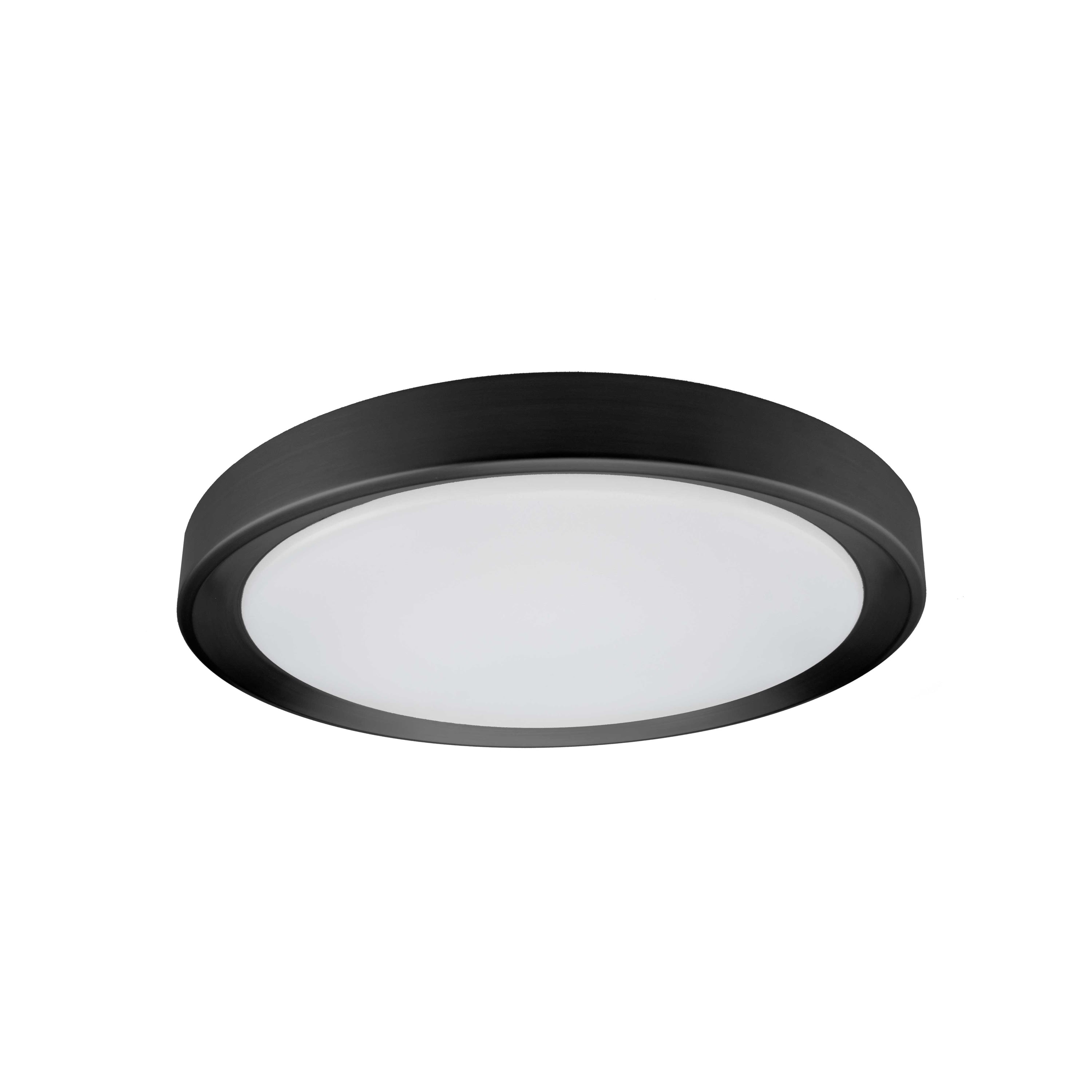 Dainolite Flynn - FYN-1224LEDFH-SB - 24W Flushmount Sandy Black with White Diffuser - Sandy Black