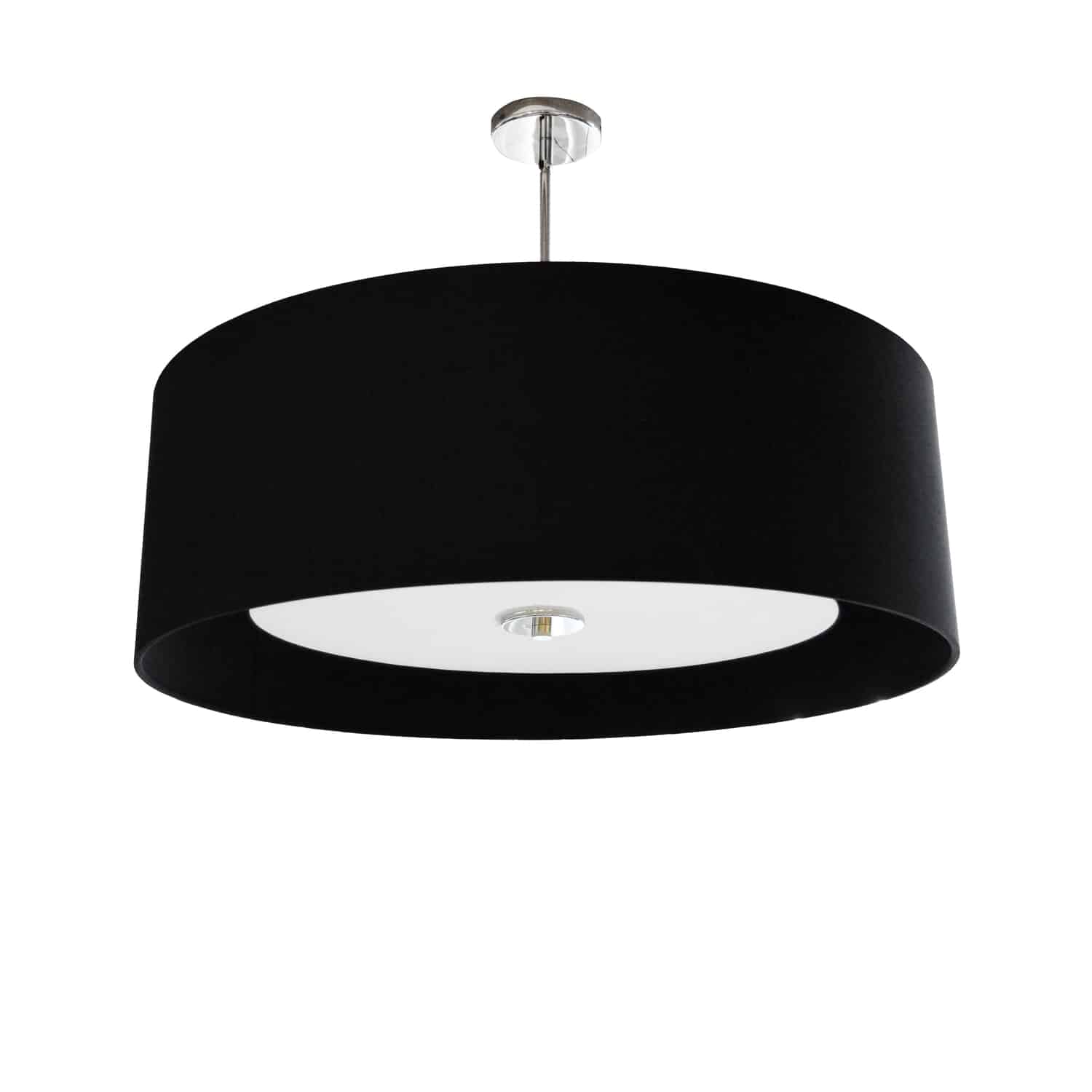 Dainolite Helena - HEL-224P-PC-BW - 4 Light Helena Pendant Polished Chrome Black with White Diffuser - Black