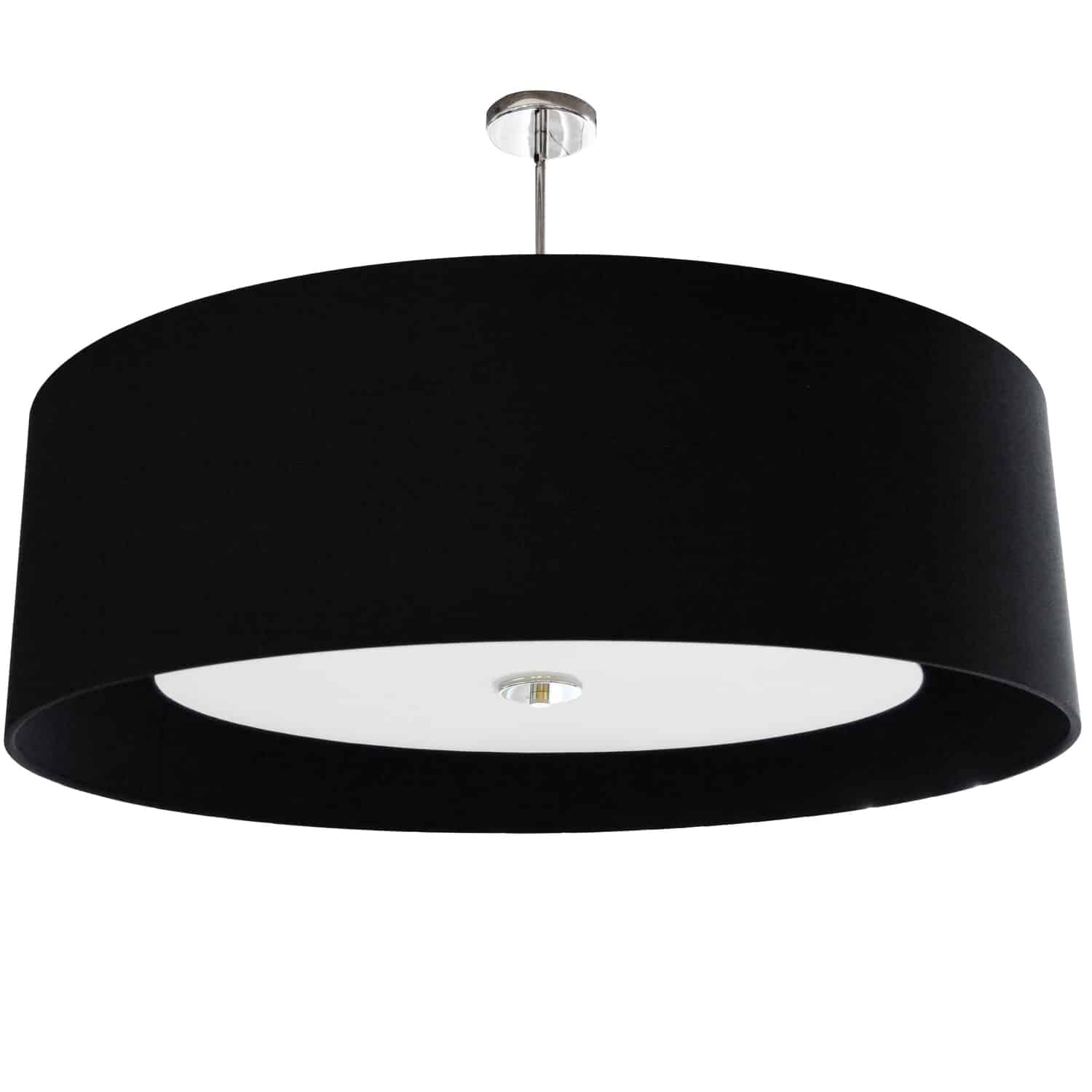 Dainolite Helena - HEL-304P-PC-BW - 4 Light Helena Pendant Polished Chrome Black with White Diffuser - Black