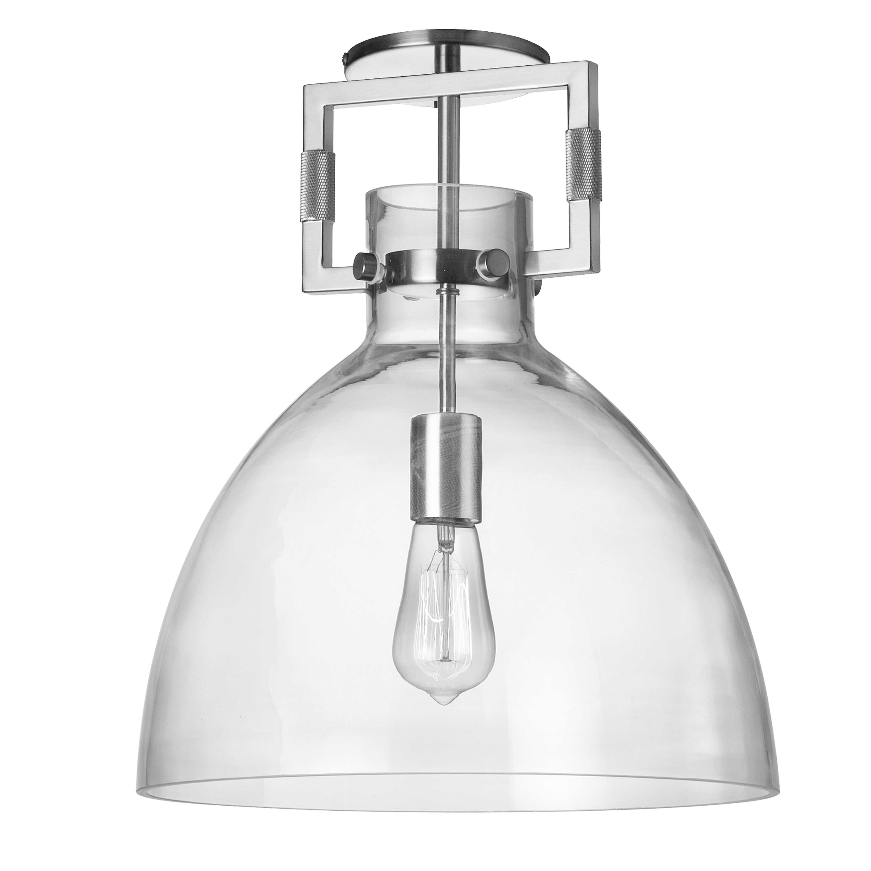 Dainolite Liberty - LBY-151SF-PC - 1 Light Liberty Semi-Flush Mount w/ Clear Glass - Clear