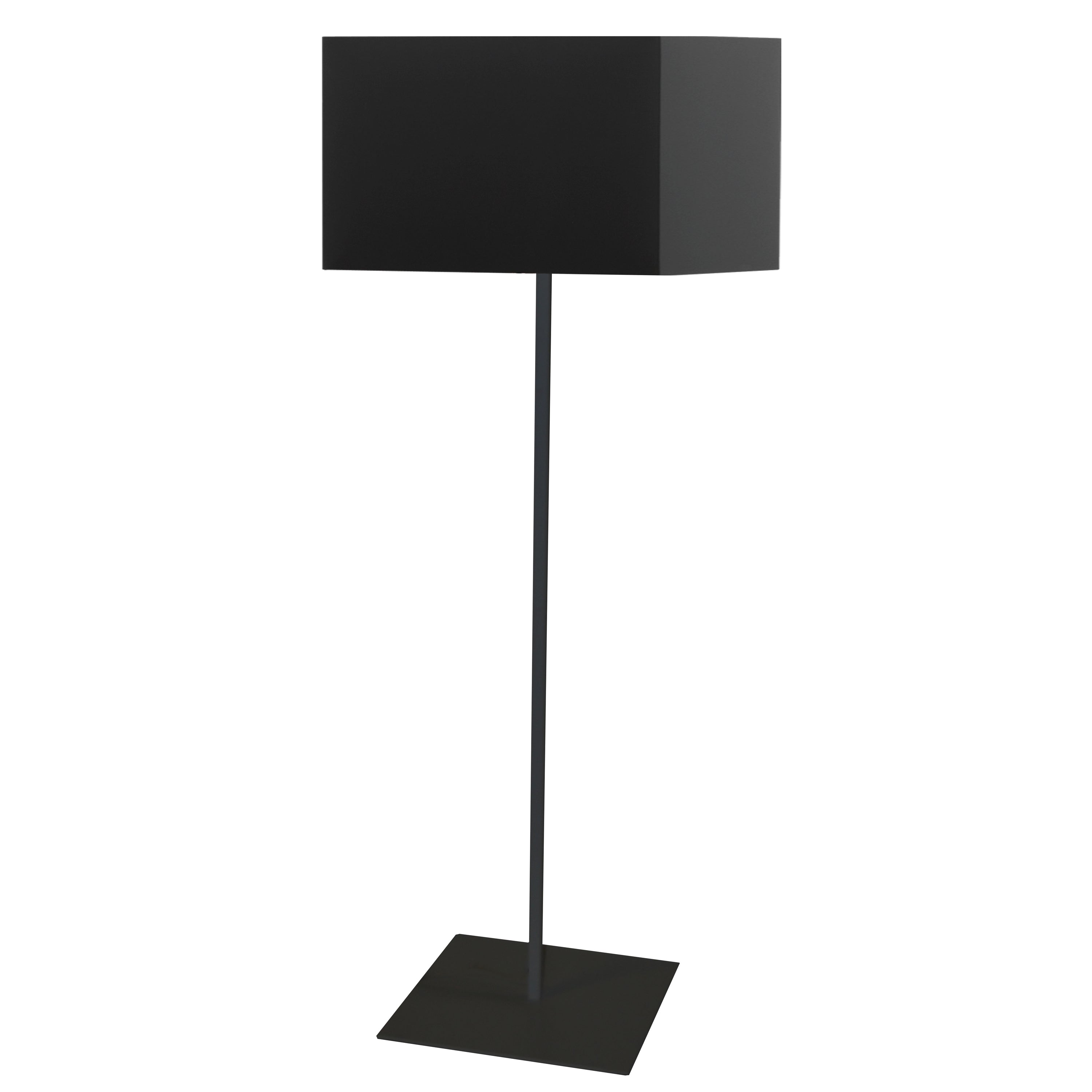 Dainolite Maine - MM201F-BK-797 - 1 Light Square Floor Lamp w/ Black Shade - Black