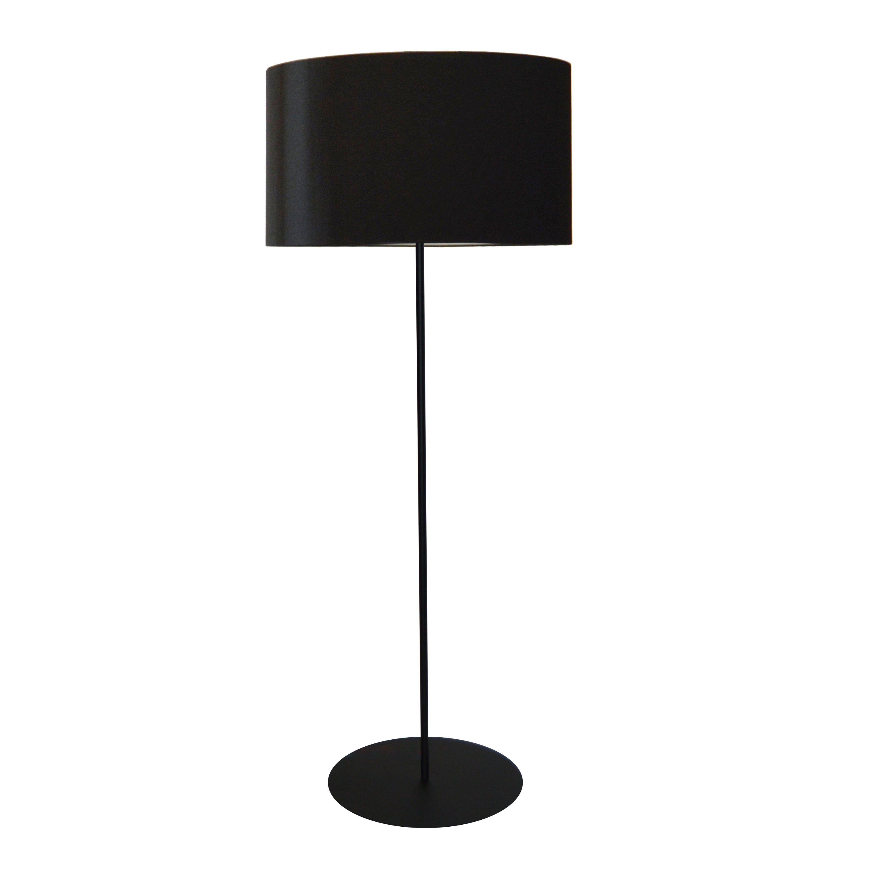 Dainolite Maine - MM221F-BK-797 - 1 Light Drum Floor Lamp w/ Black Shade - Black