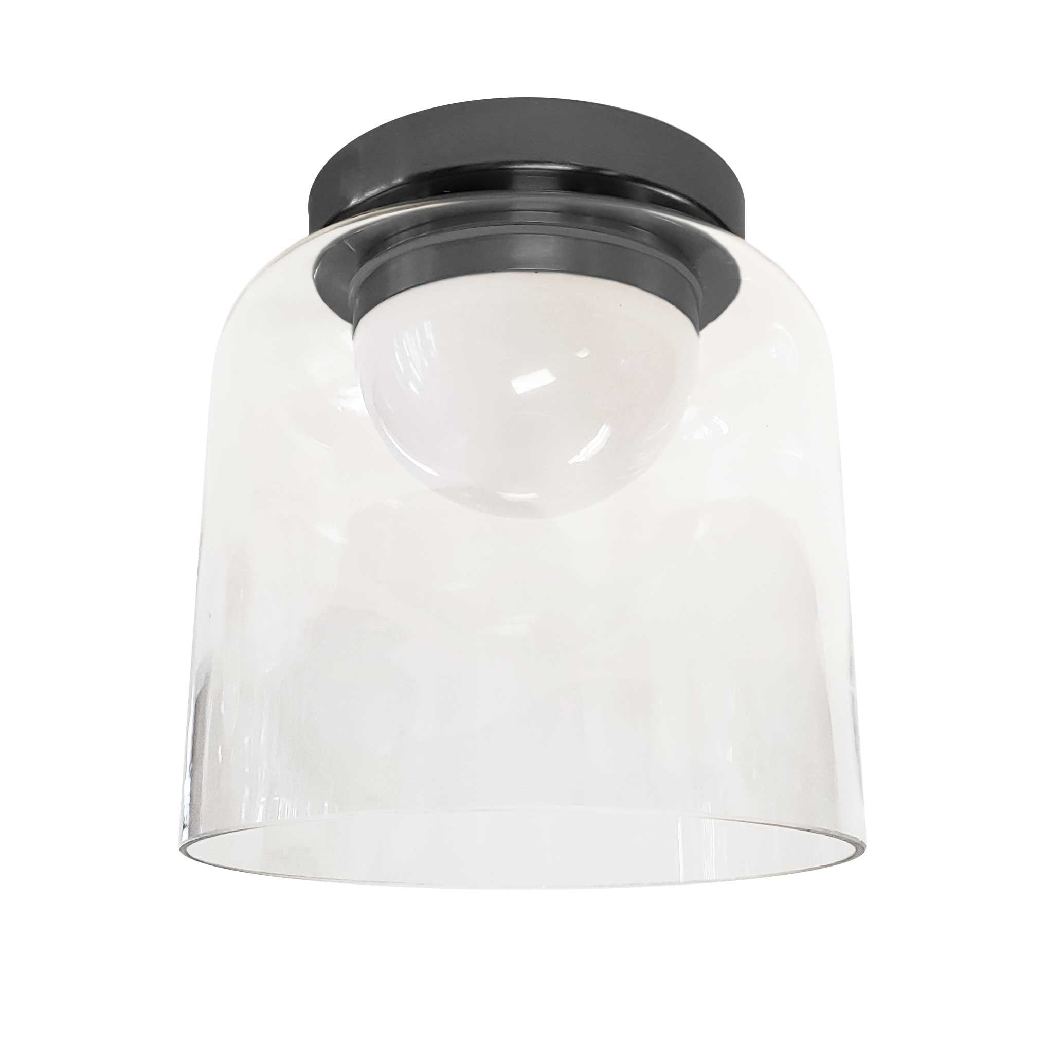 Dainolite Nadine - NAD-810LEDFH-MB - 10W LED Nadine Flush Mount Matte Black w/ Clear Glass - Clear