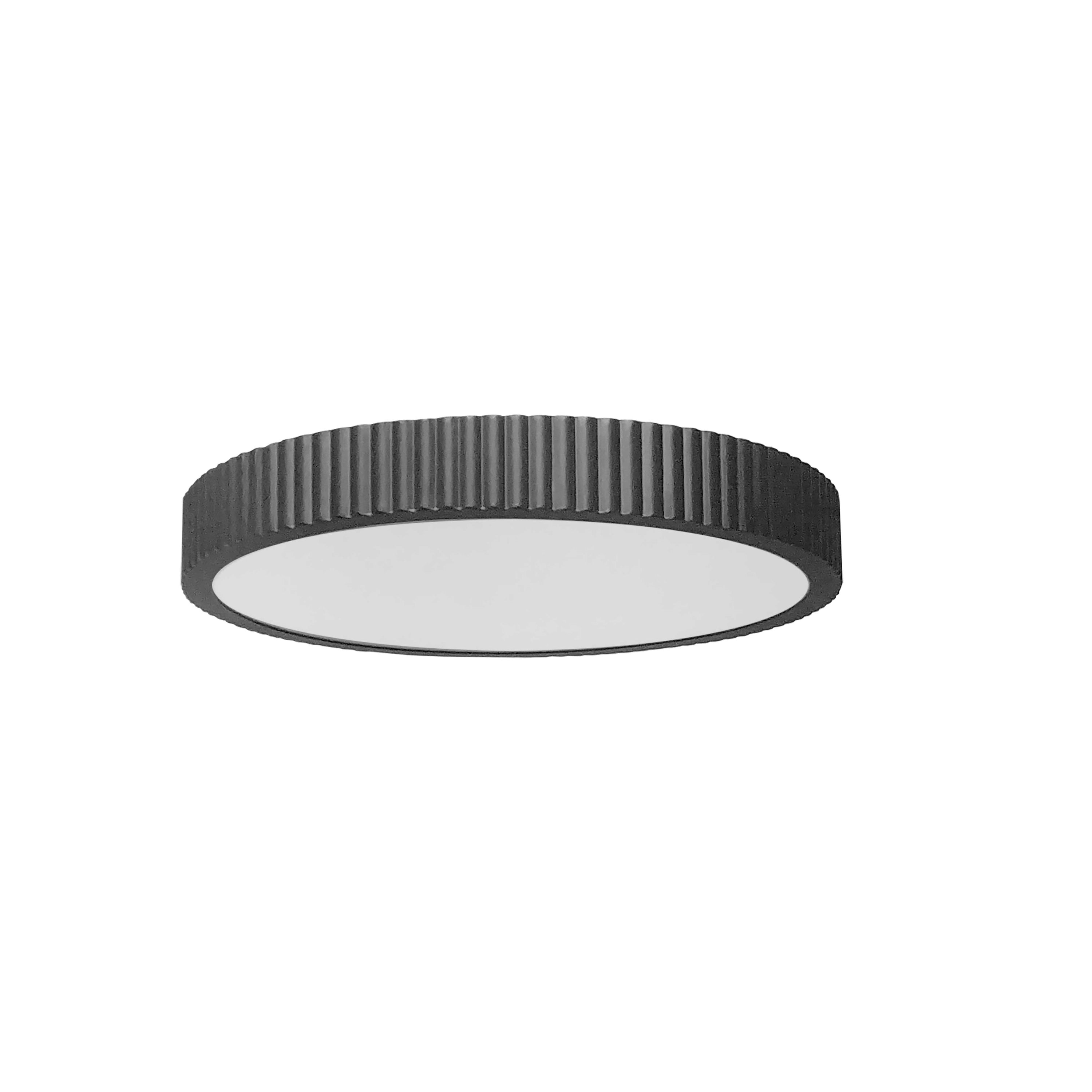 Dainolite Nabisco - NBO-1830LEDFH-MB - 30W LED Flush mount, Matte Black with White Acrylic Diffuser - Black