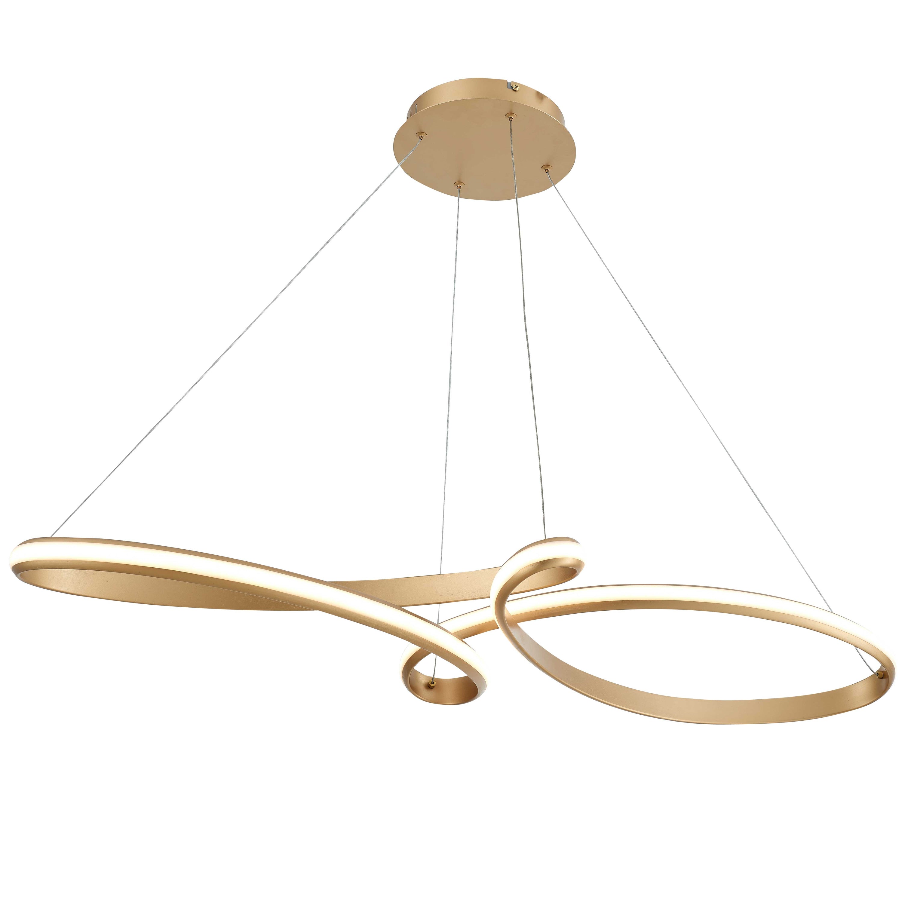 Dainolite Nola - NOL-4350LEDHP-AGB - 50W Horizontal Pendant Aged Brass with White Silicone Diffuser - Aged Brass