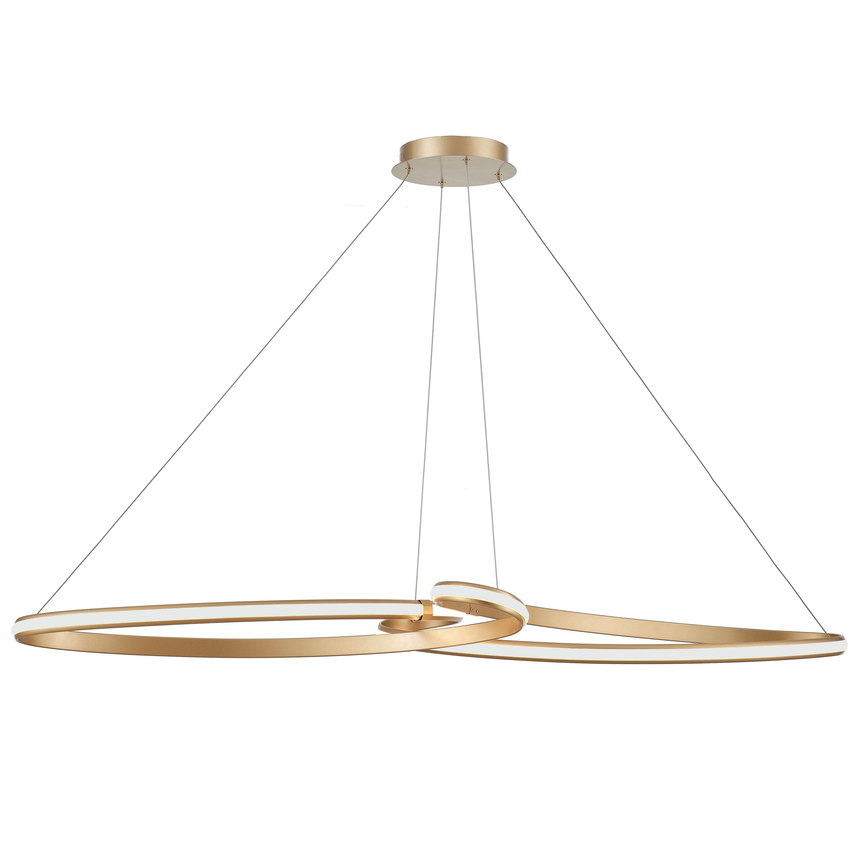 Dainolite Nola - NOL-6066LEDHP-AGB - 76W LED Nola Horizontal Pendant Aged Brass - Aged Brass