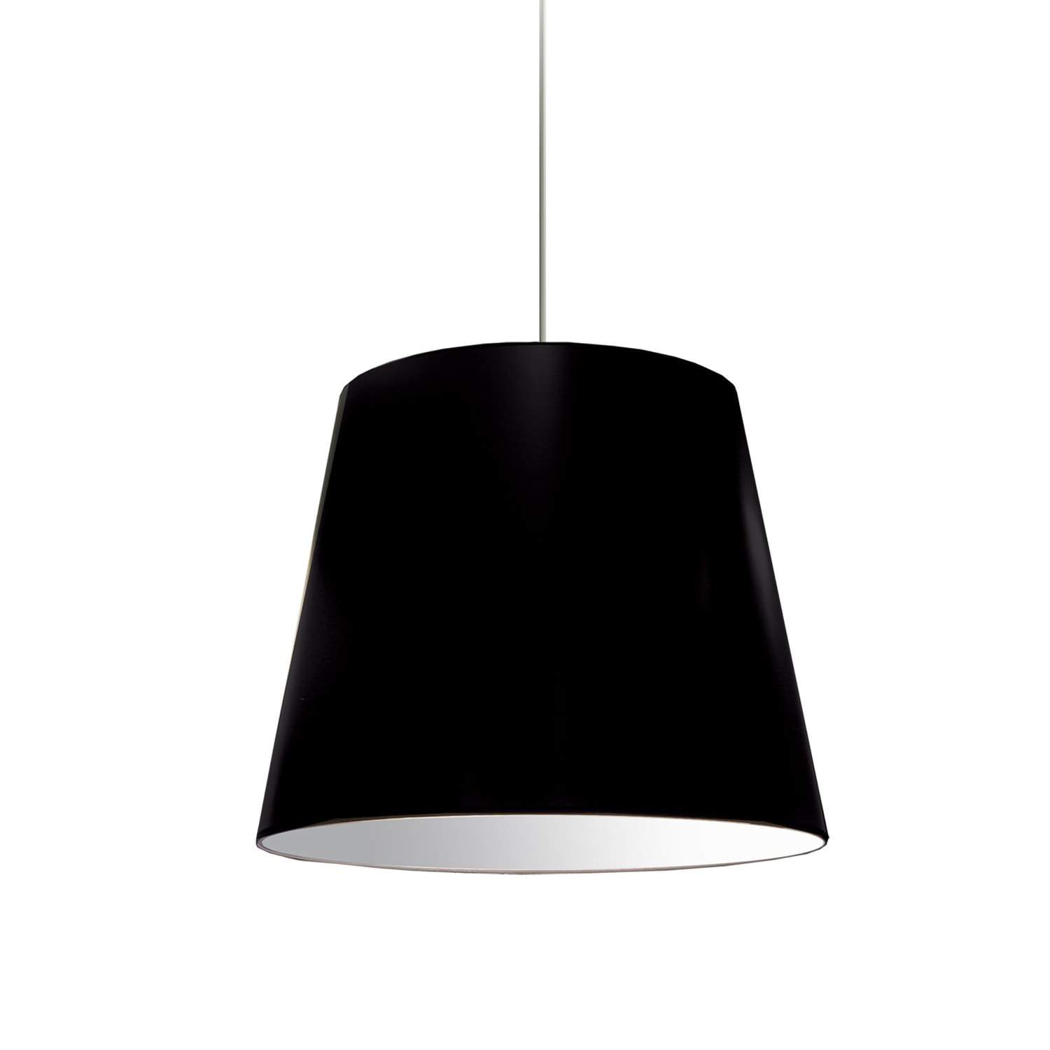 Dainolite Oversized Drum - OD-M-797 - 1 Light Oversized Drum Pendant Medium Black Shade - Black